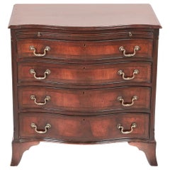 Vintage Mahogany Serpentine Shaped Chest of Drawers
