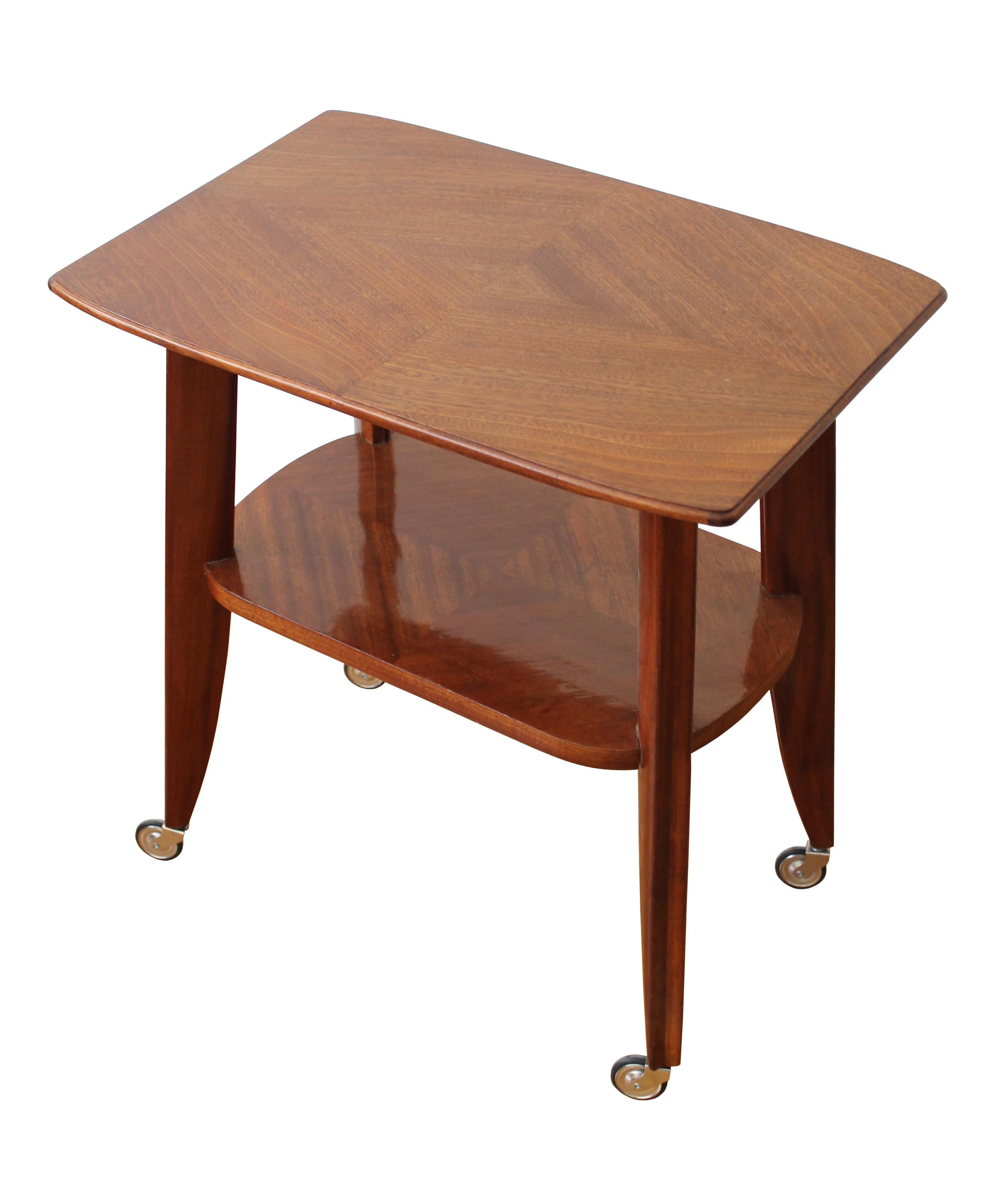 Czech Mahogany Serving Table For Sale