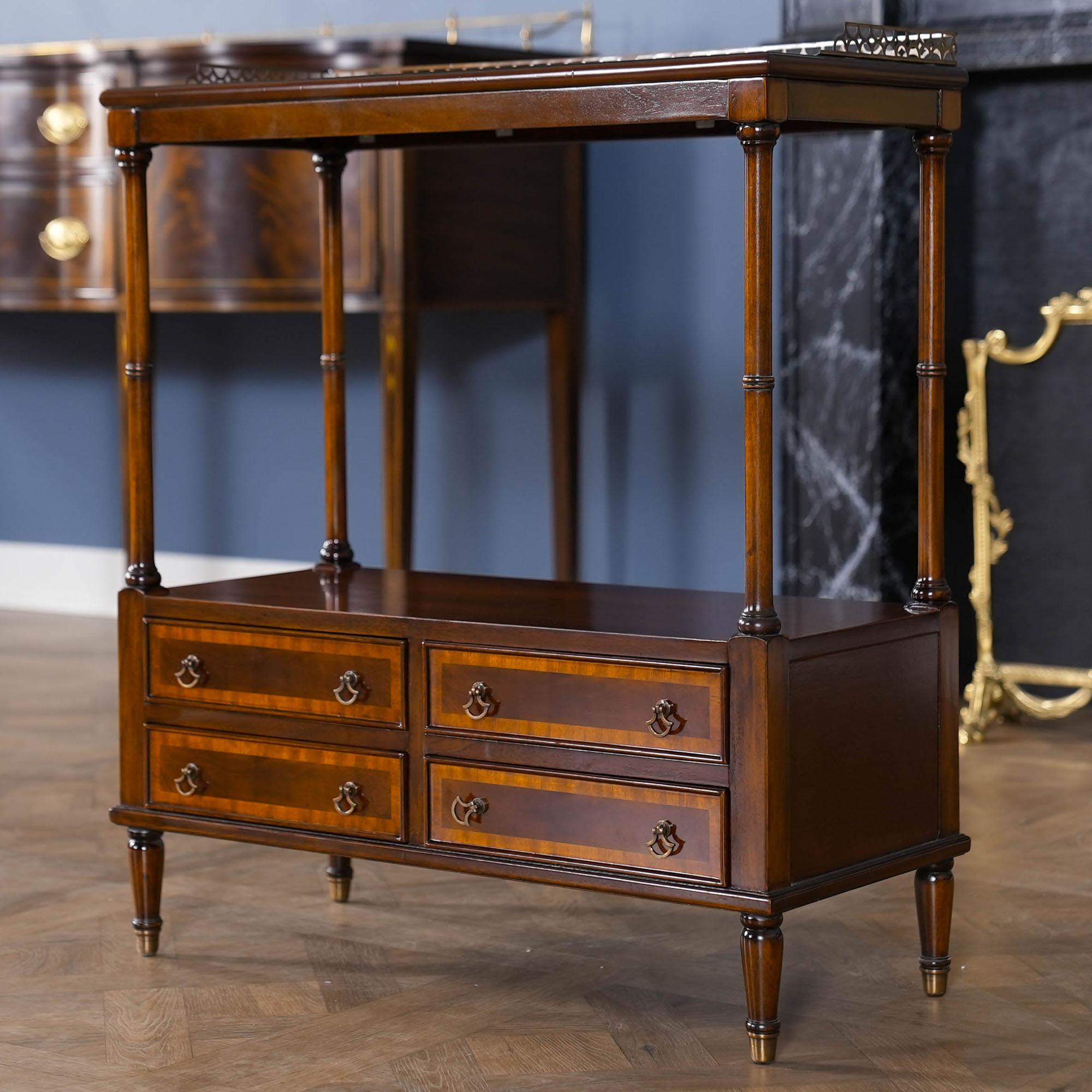 Mahogany Serving Table In New Condition For Sale In Annville, PA