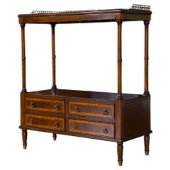Mesa de servicio de caoba