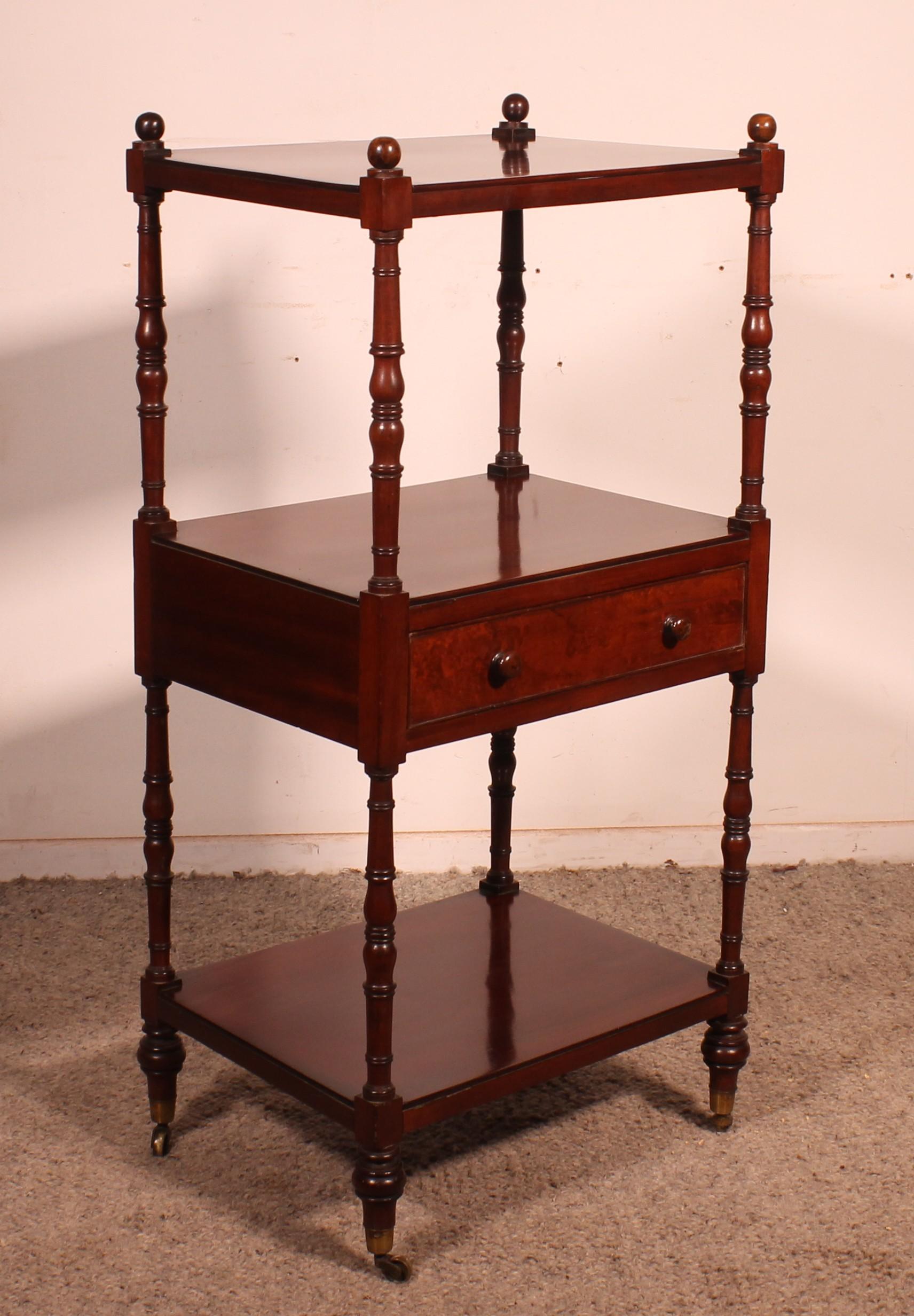 Mahogany Shelf Called Whatnot, From The First Part Of The 19th Century For Sale 7