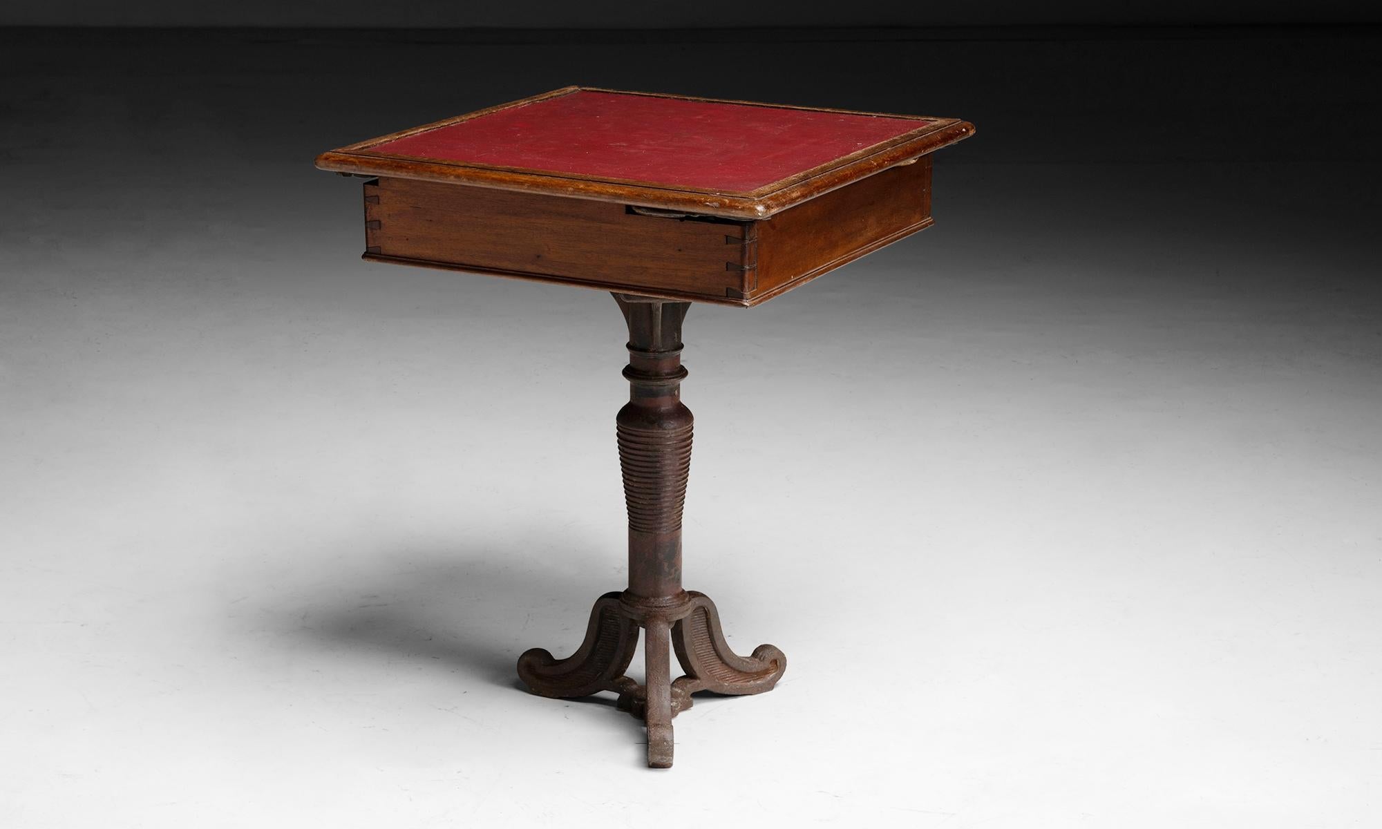 Anglais Table de bateau en acajou, Angleterre vers 1900