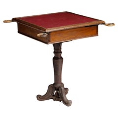 Table de bateau en acajou, Angleterre vers 1900