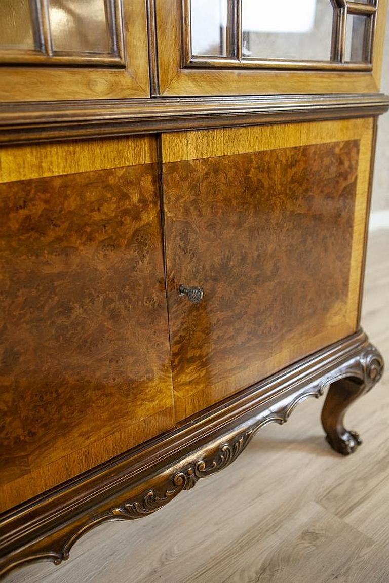 Mahogany Showcase from the 1930s Stylized as Chippendale Furniture For Sale 1