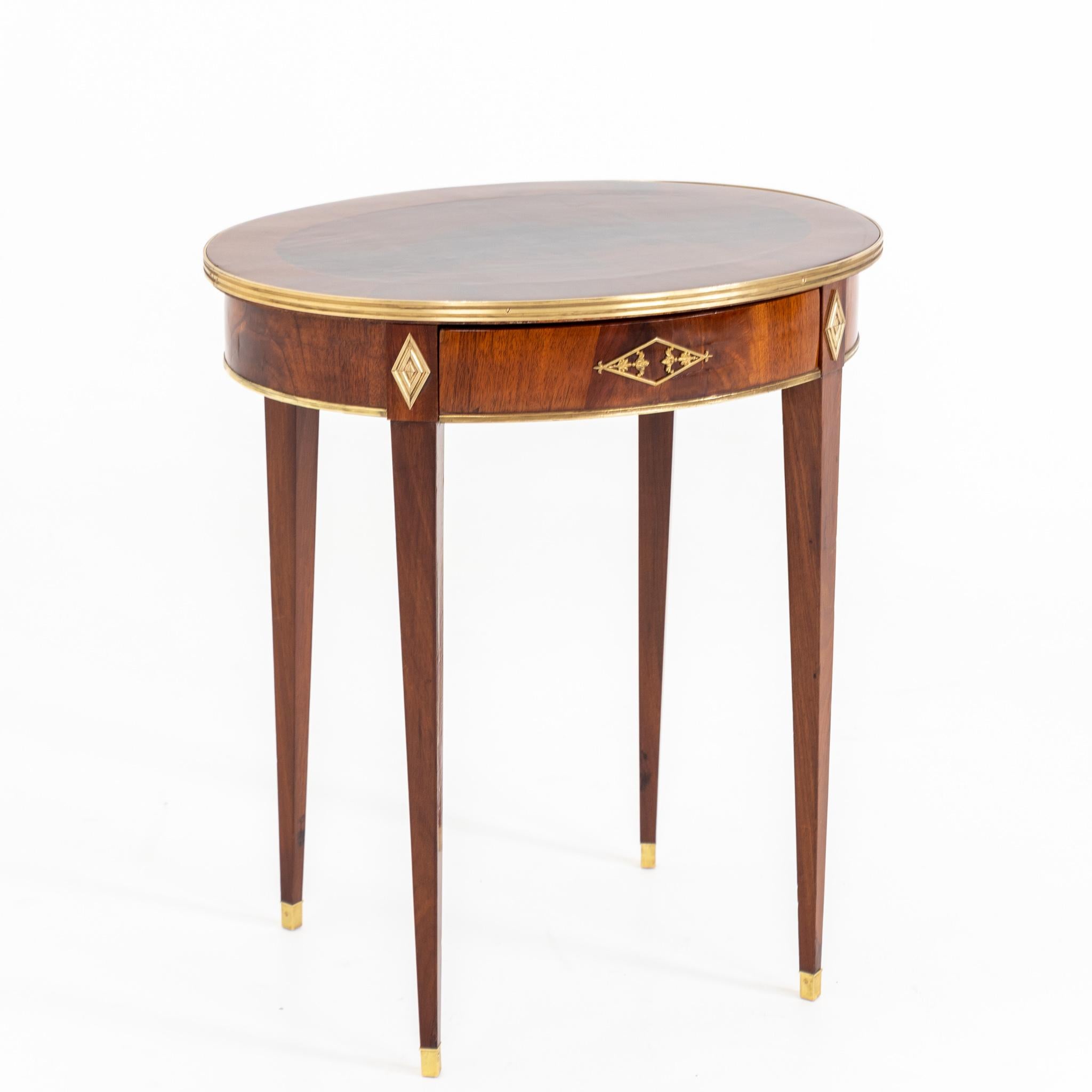 Mahogany Side Table, Baltic States, Early 19th Century In Good Condition In Greding, DE