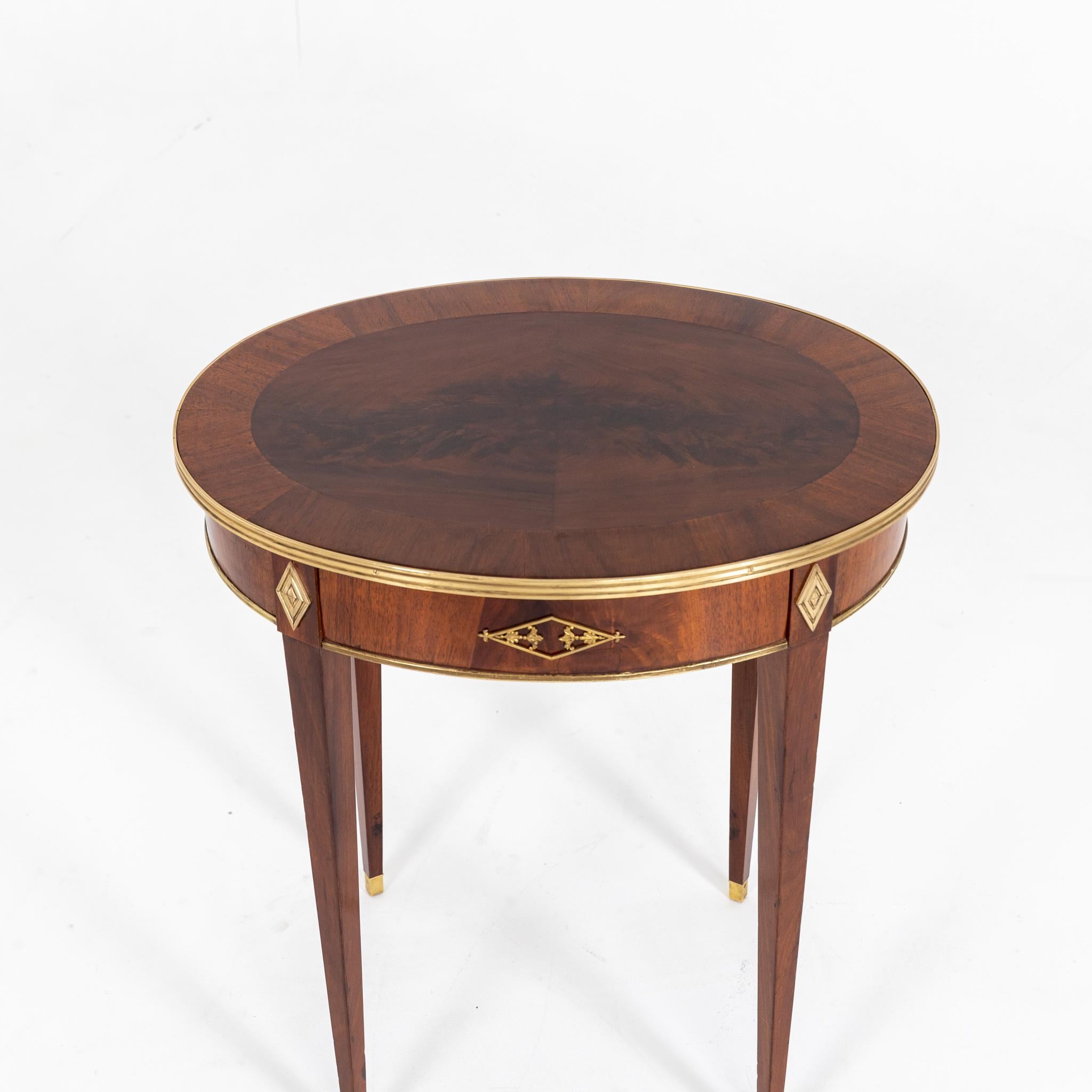 Mahogany Side Table, Baltic States, Early 19th Century 2