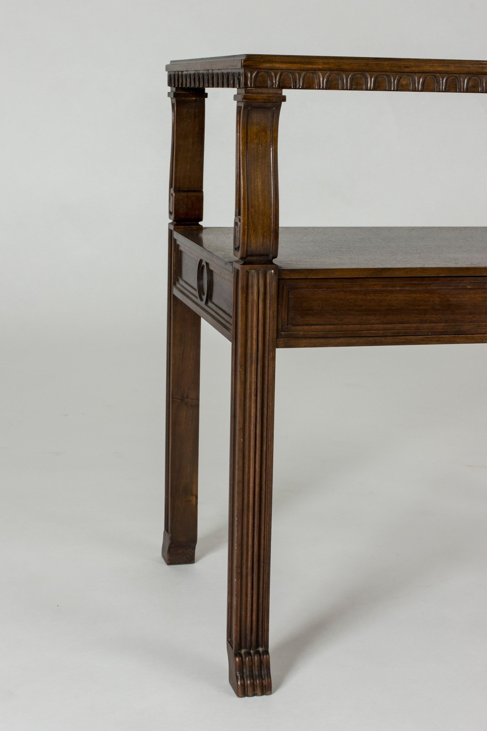 Mid-20th Century Mahogany Side Table by Axel Einar Hjorth for Axel Einar Hjorth