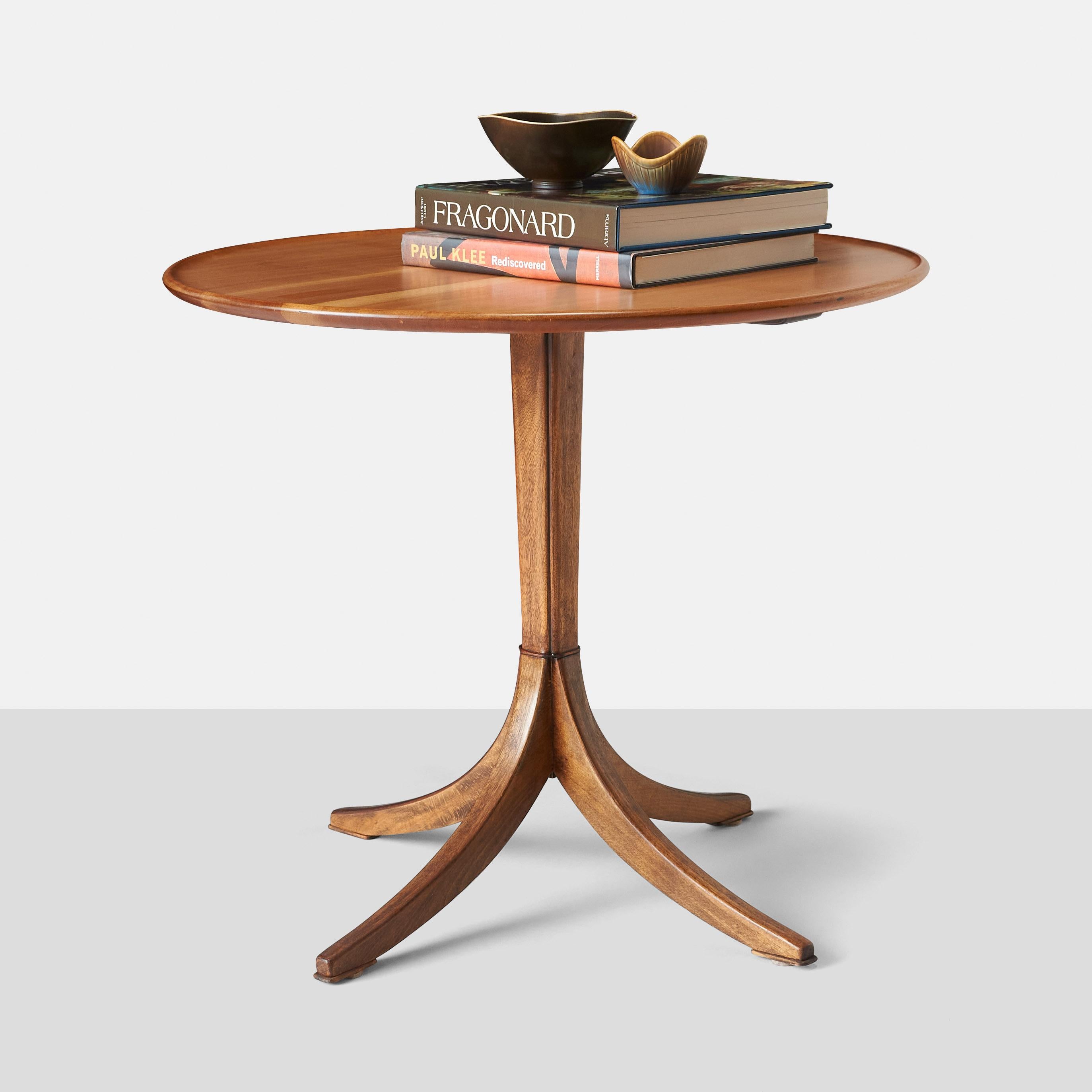 Modern Mahogany Side Table by Frits Henningsen For Sale