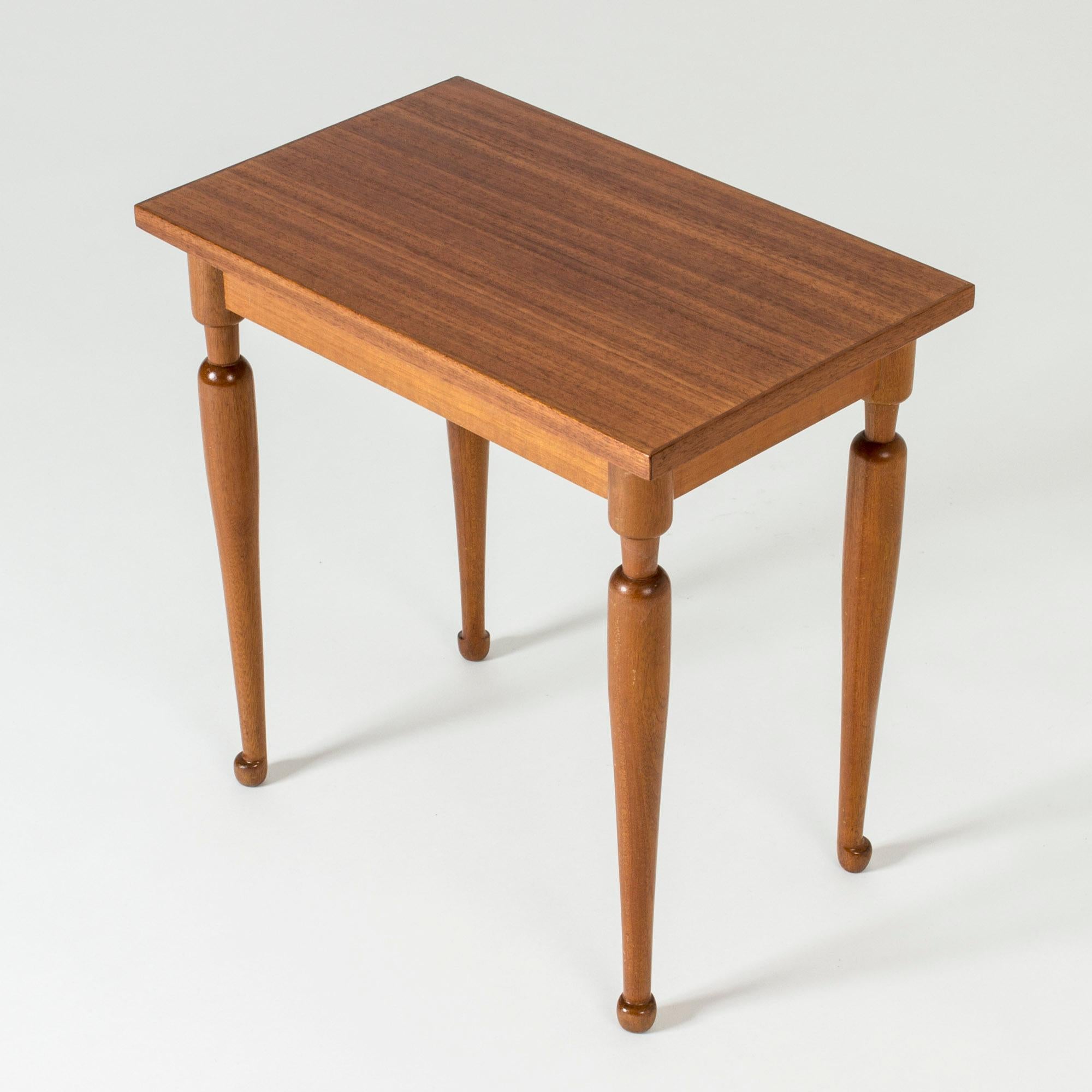 Scandinavian Modern Mahogany Side Table by Josef Frank for Svenskt Tenn, Sweden, 1950s