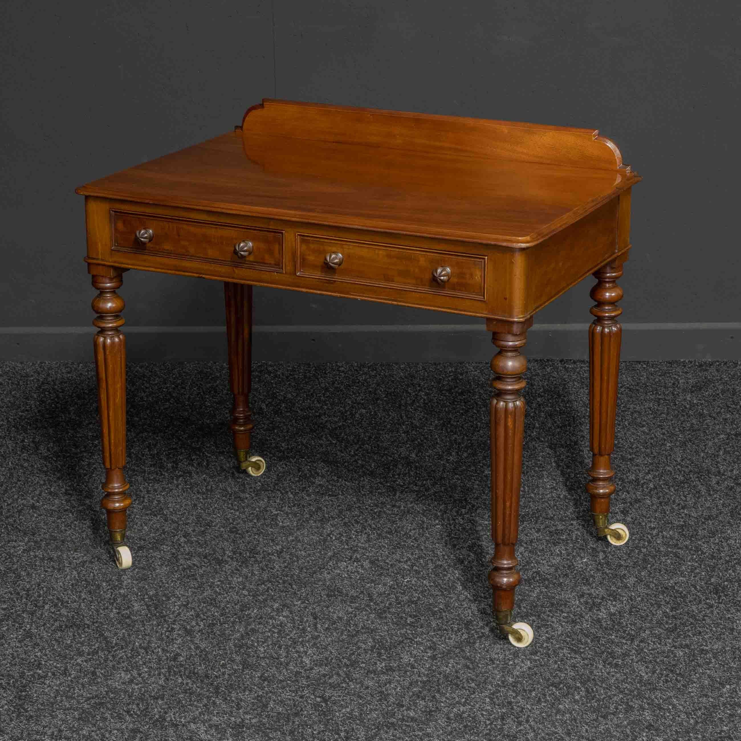 British Mahogany Side Table by Maple For Sale