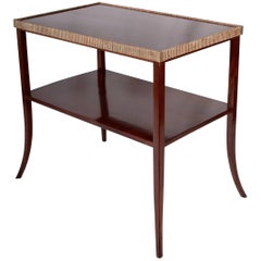 Mahogany Side Table in the Manner of Leleu