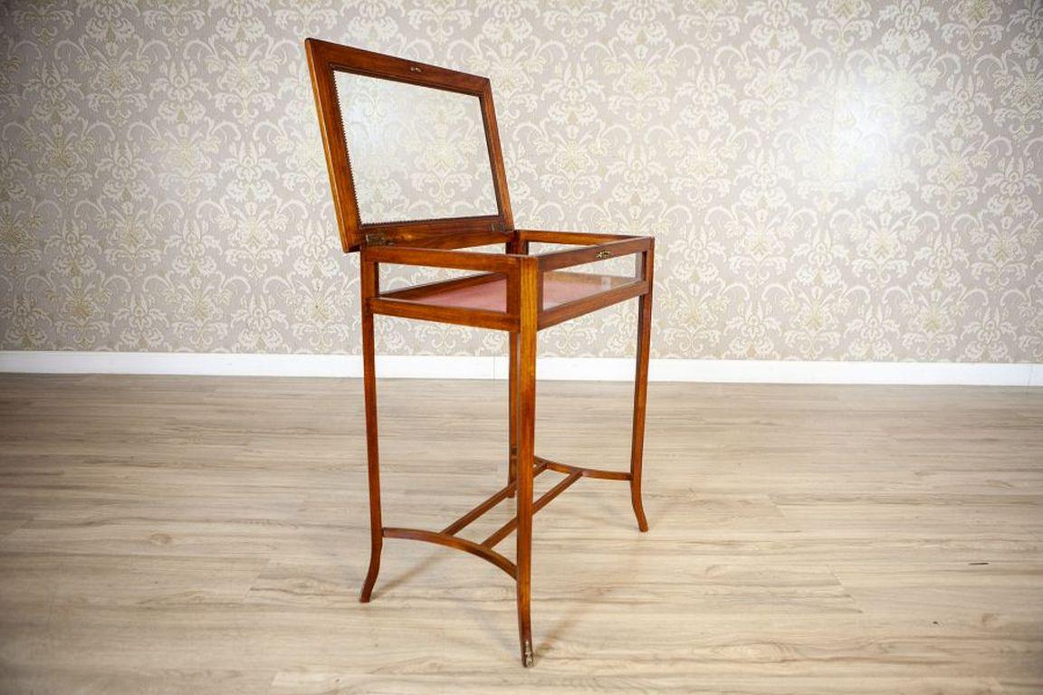 Français Table d'appoint/showcase/Display Cabinet en acajou du 19ème siècle en vente
