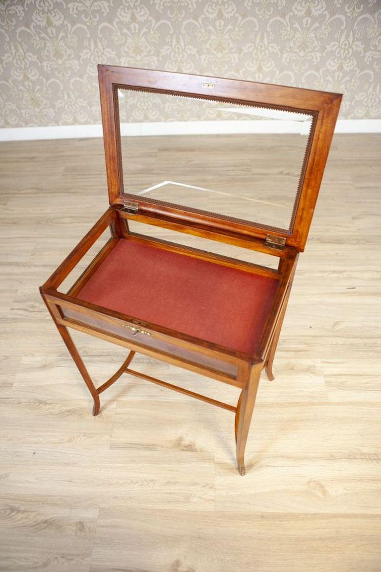 XIXe siècle Table d'appoint/showcase/Display Cabinet en acajou du 19ème siècle en vente