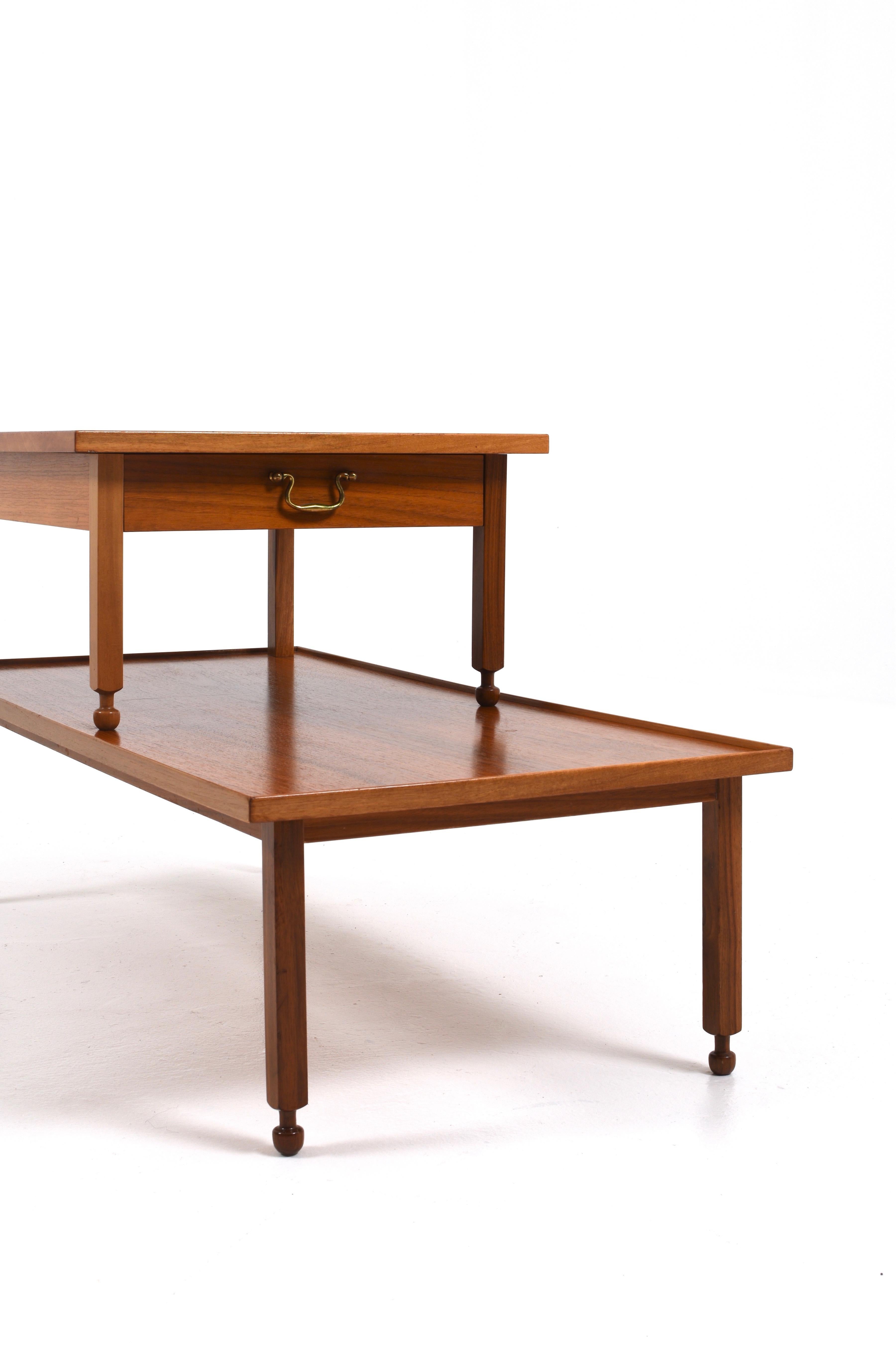 Swedish Mahogany Side Tables by Josef Frank for Svenskt Tenn, Set of 2 For Sale