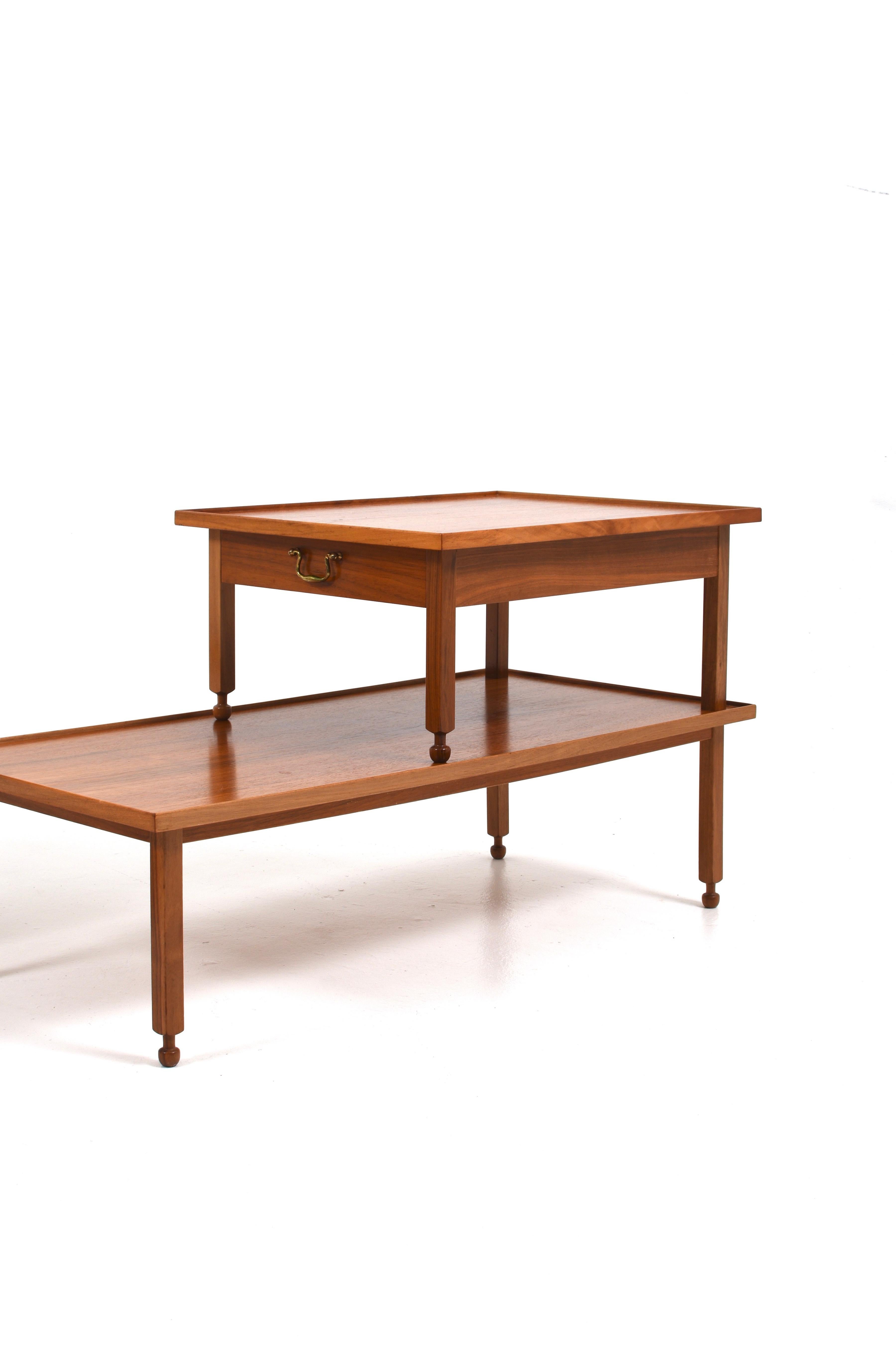 Mahogany Side Tables by Josef Frank for Svenskt Tenn, Set of 2 For Sale 1