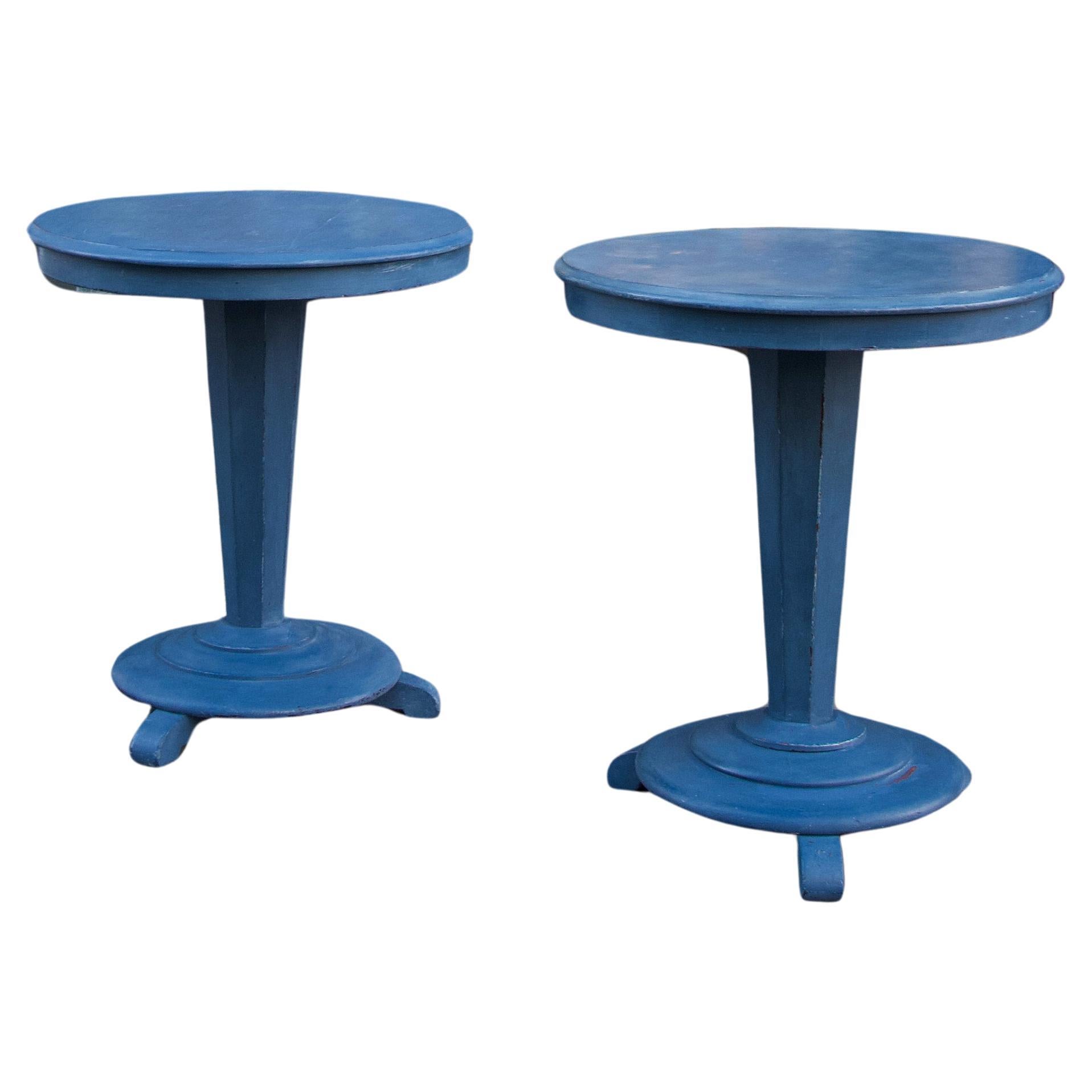Mahogany Side Tables, Sweden, 19th century For Sale