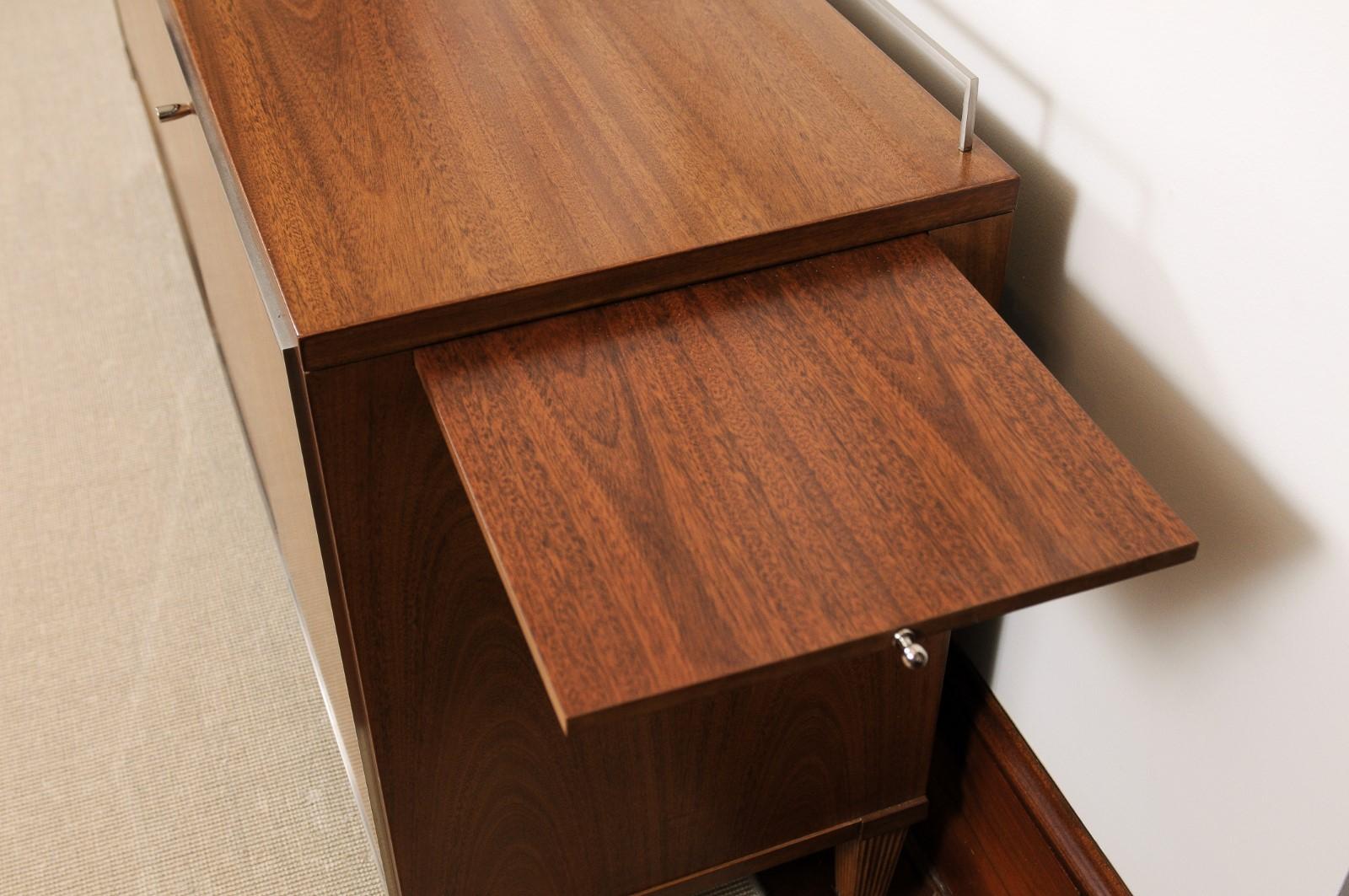 Mogano Credenza/Buffet in mogano, Barbara Barry per Baker in vendita