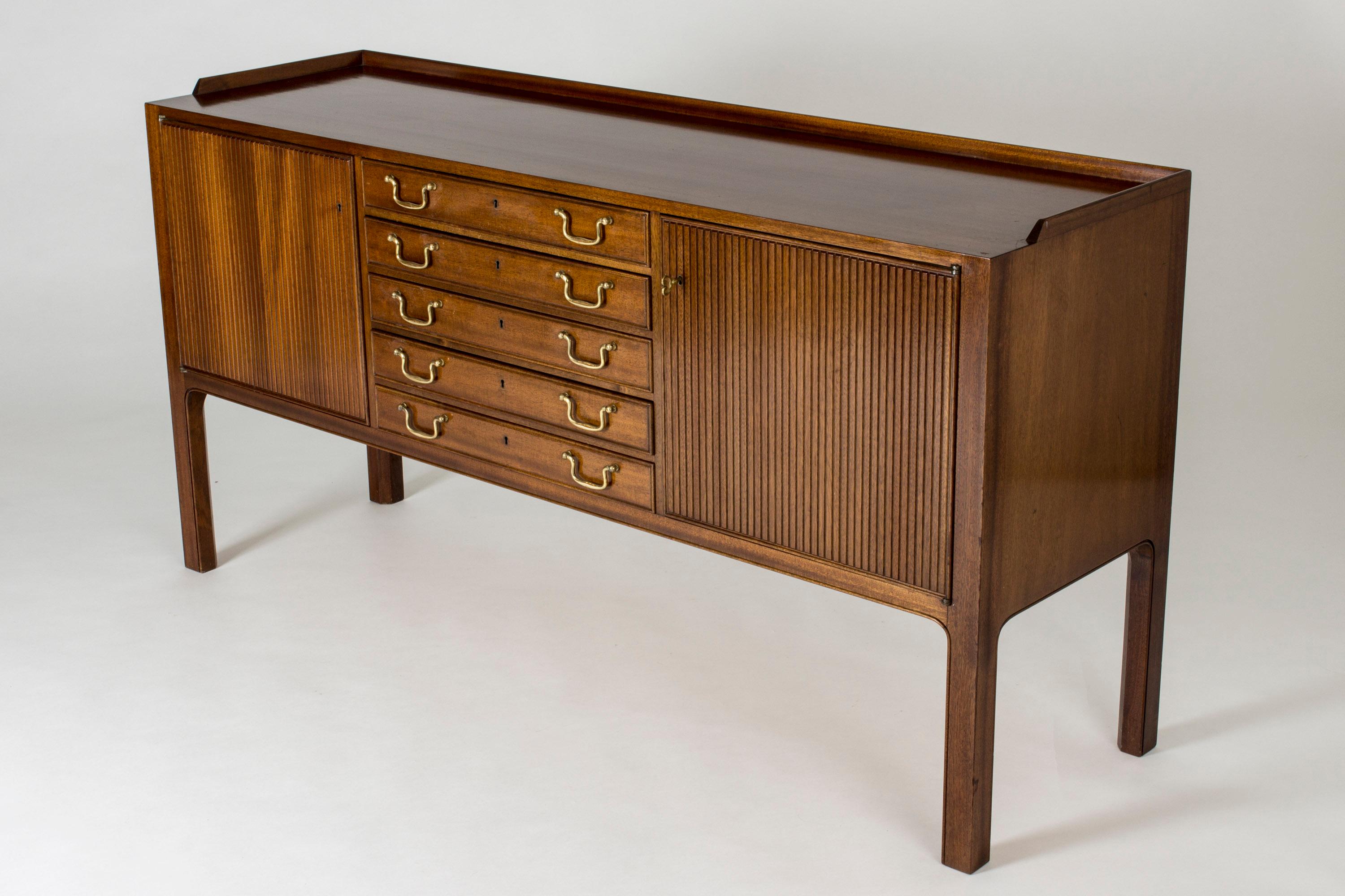 Scandinavian Modern Mahogany Sideboard by David Rosén