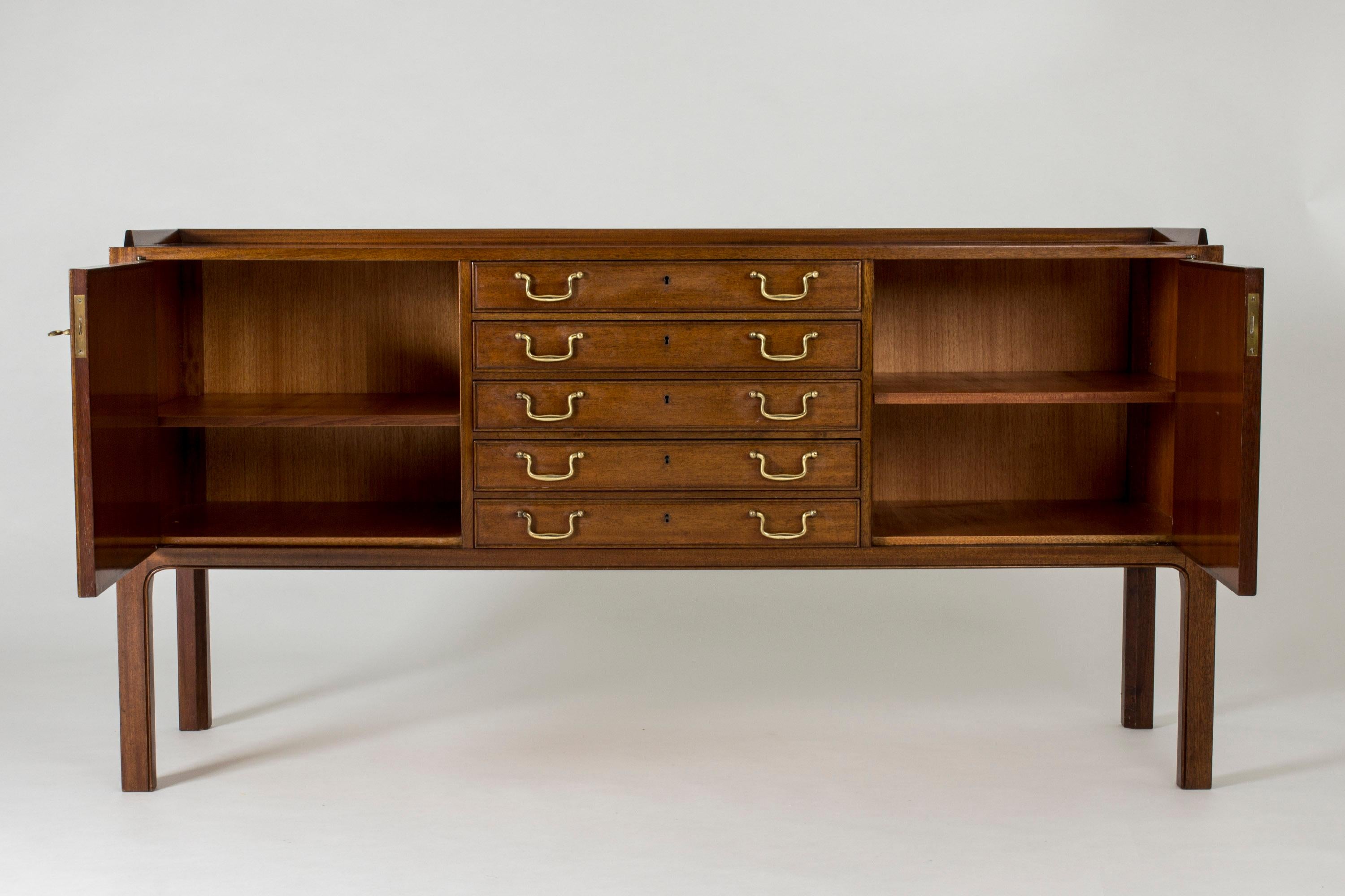Mahogany Sideboard by David Rosén In Good Condition In Stockholm, SE