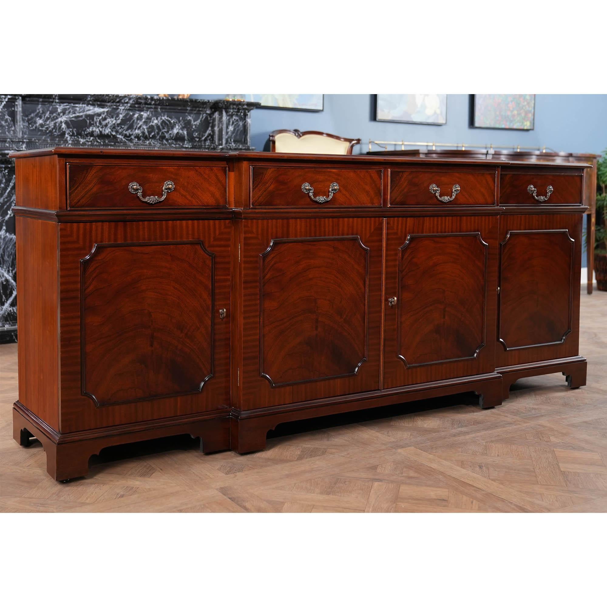 Contemporary Mahogany Sideboard For Sale