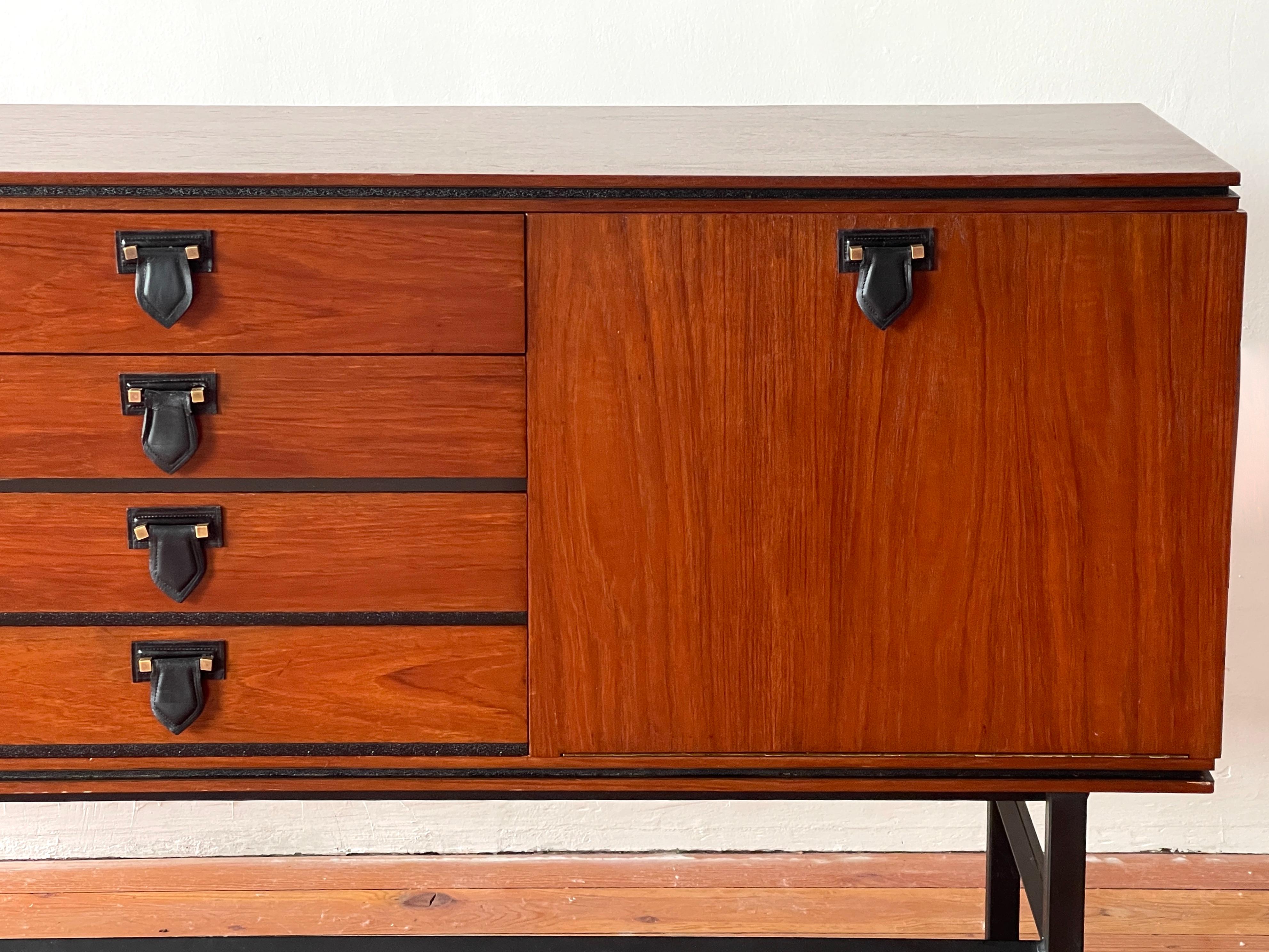 Mahogany Sideboard w/ Leather For Sale 7