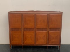 Mahogany sideboard with inlaid ashlars, 1950s