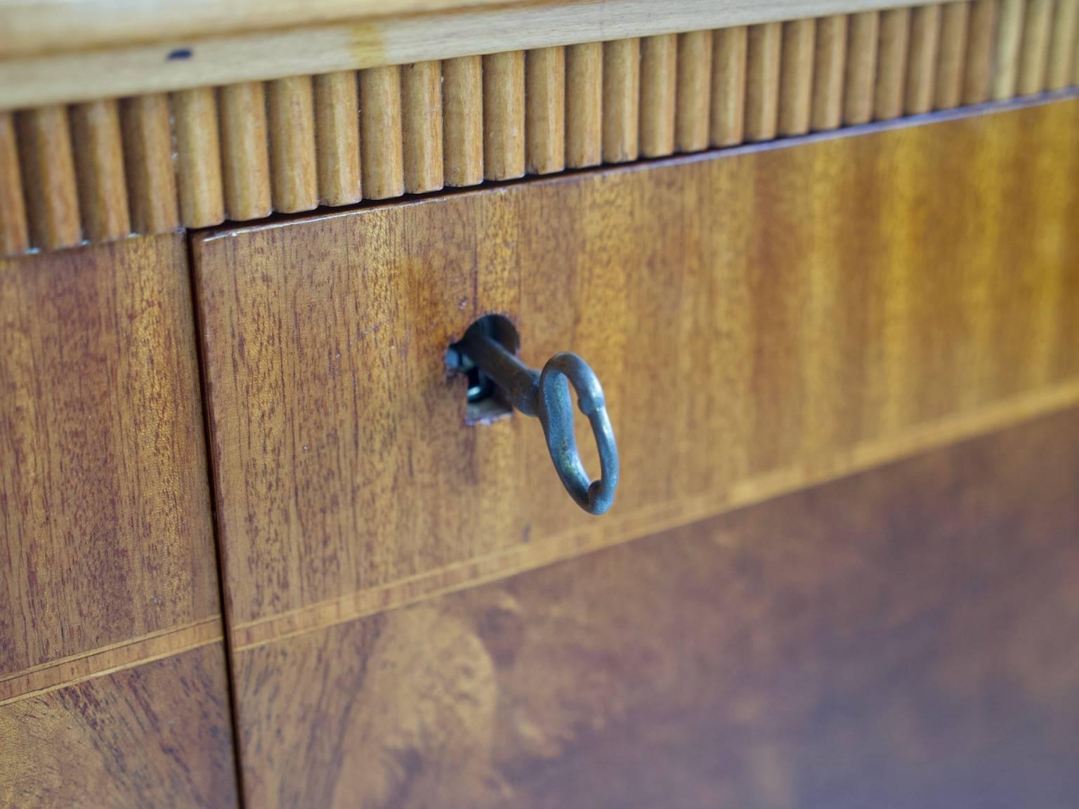 Mahogany Sideboard with Two Doors and Shelves by AB Seffle Mobelfabrik 7