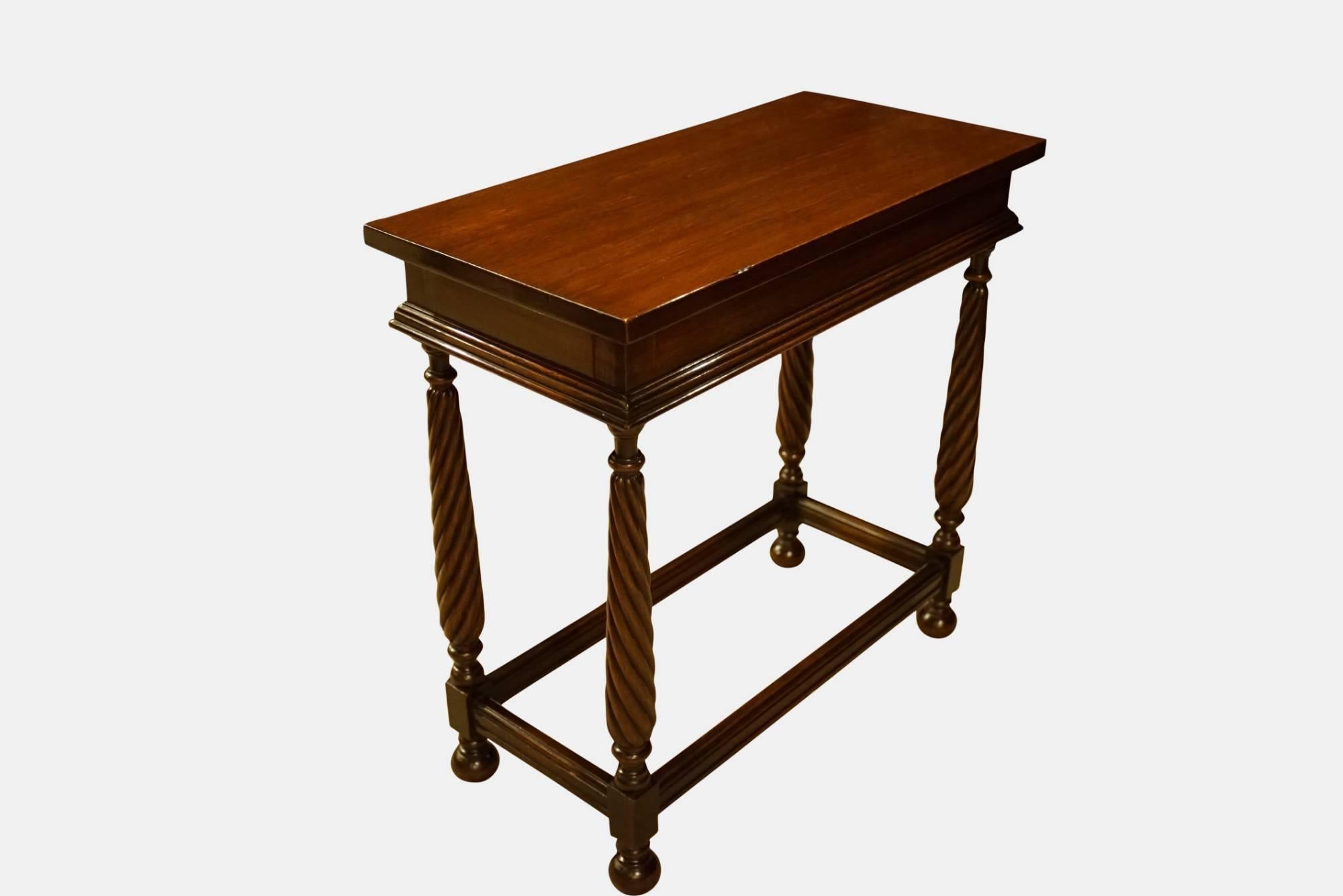 19th Century mahogany sidetable or stool  