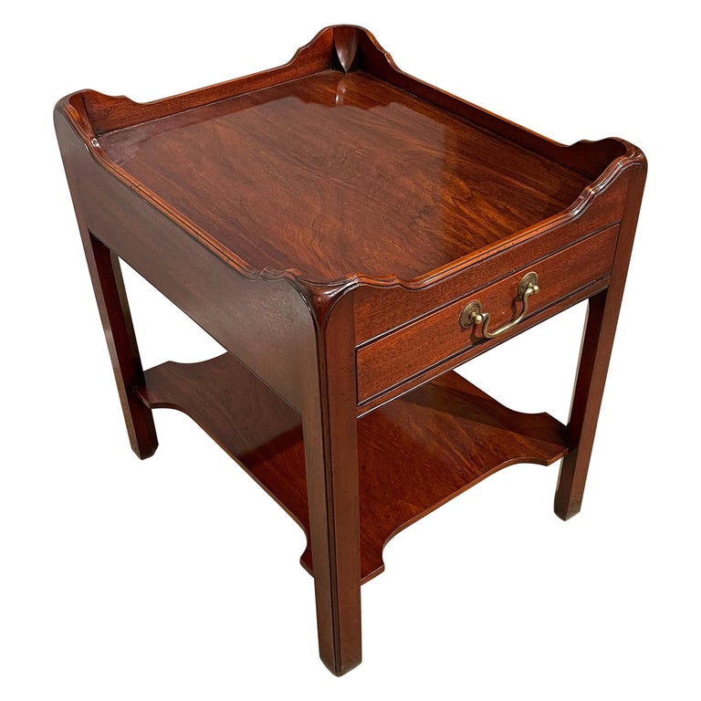 Mahogany Single Drawer Side Table at 1stDibs