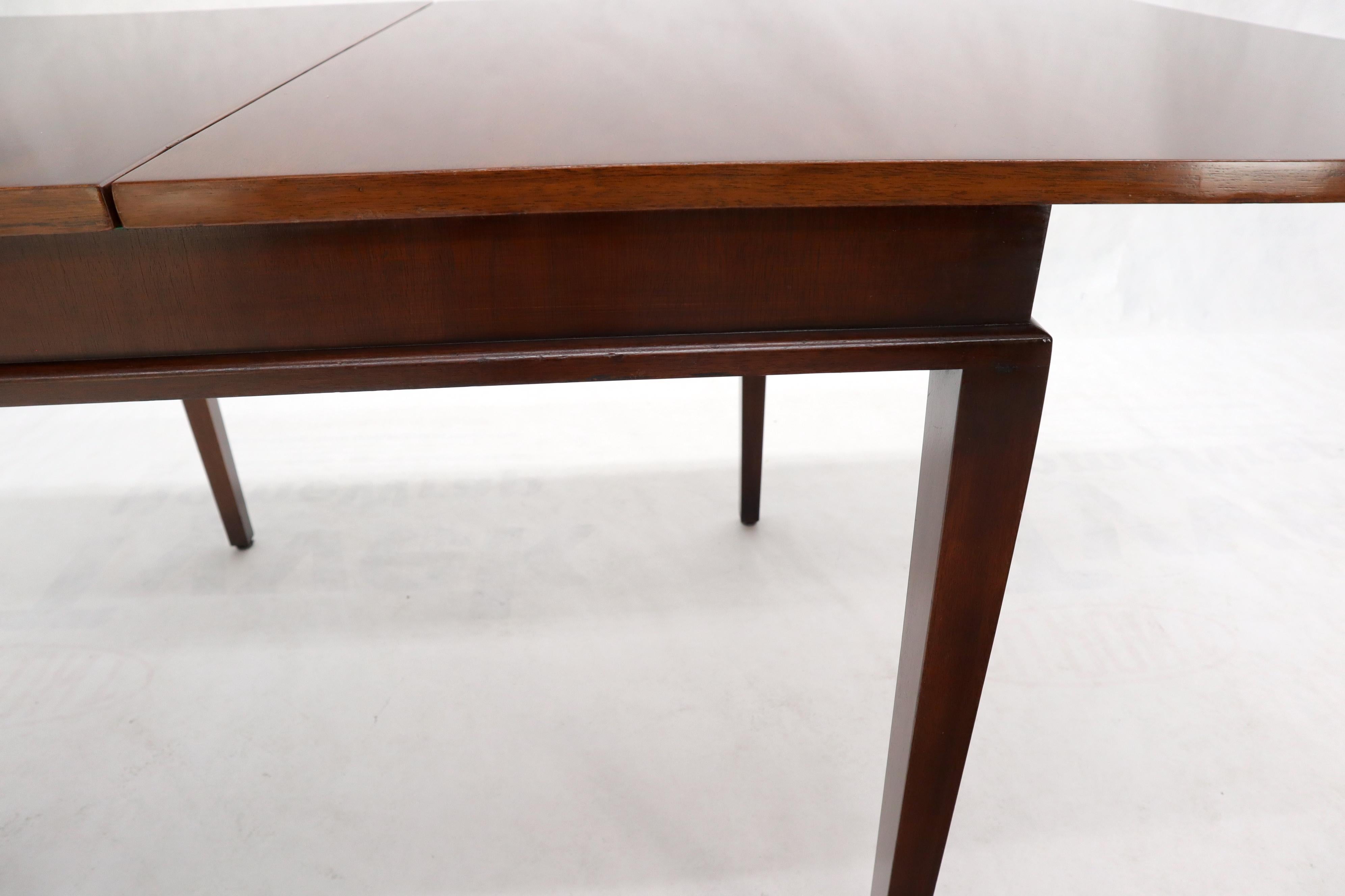 Mahogany Square Flip Top Game to Dining Table In Good Condition In Rockaway, NJ