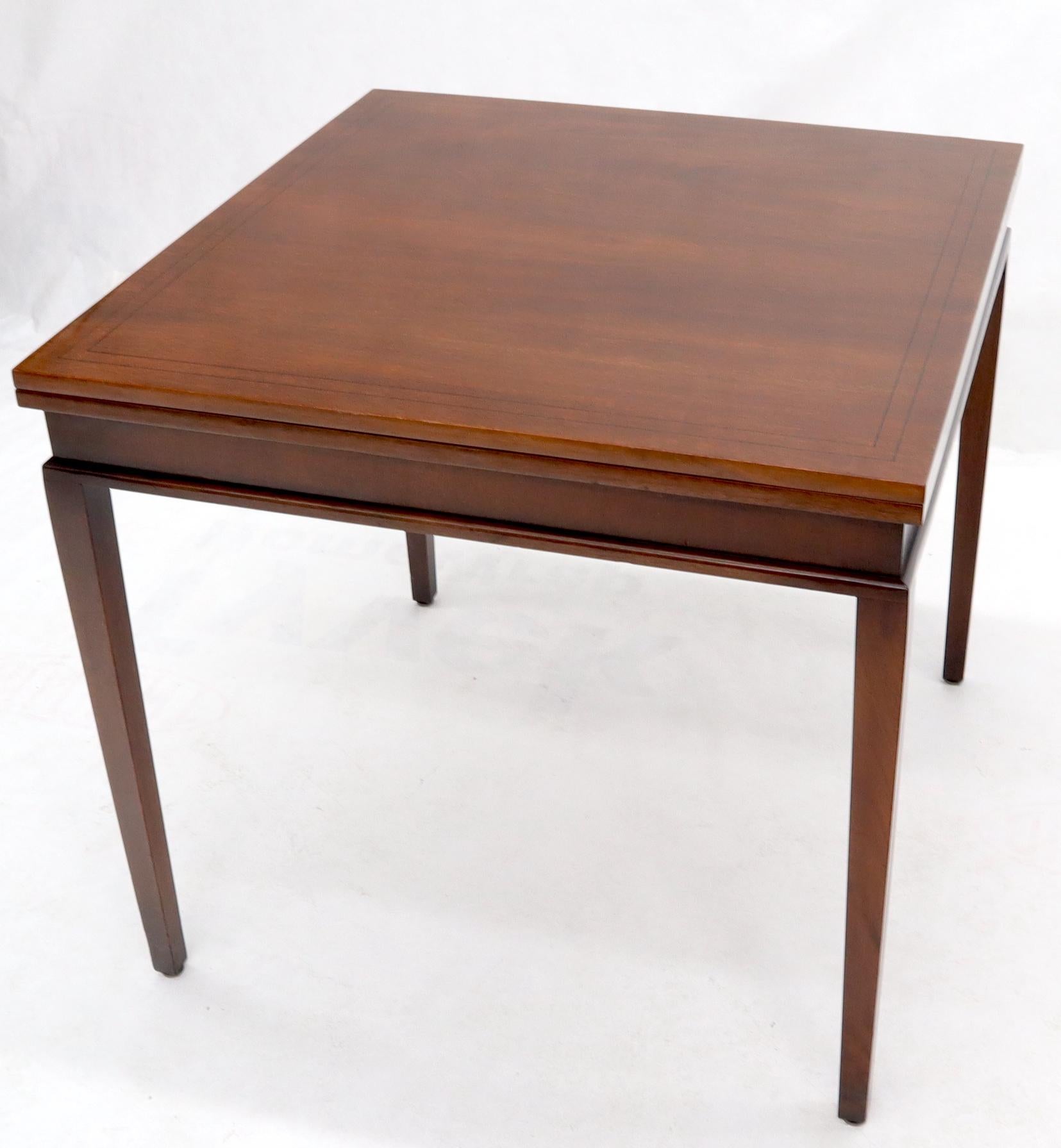 20th Century Mahogany Square Flip Top Game to Dining Table