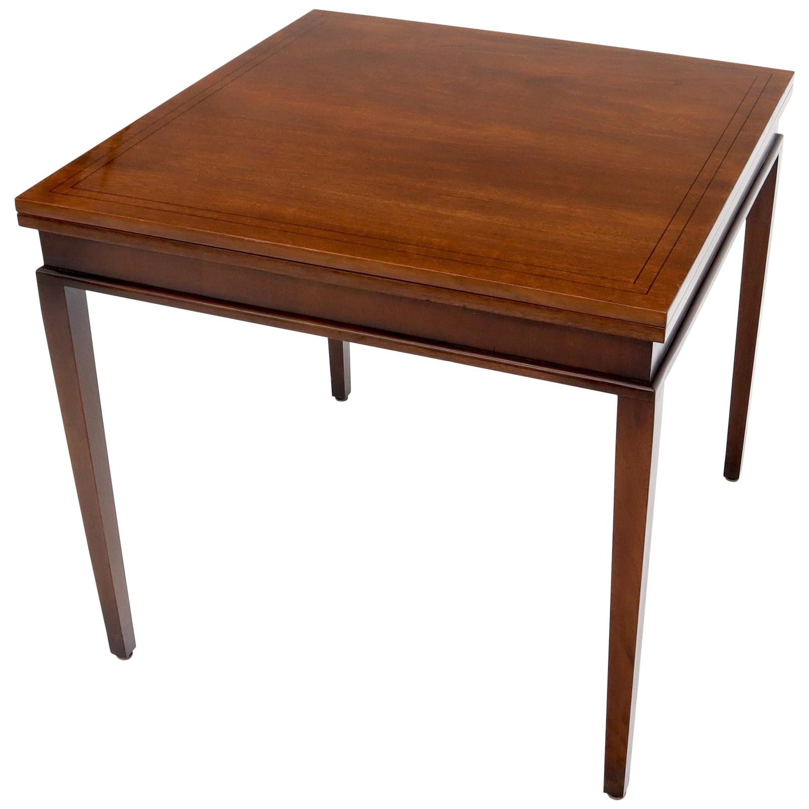 Mahogany Square Flip Top Game to Dining Table