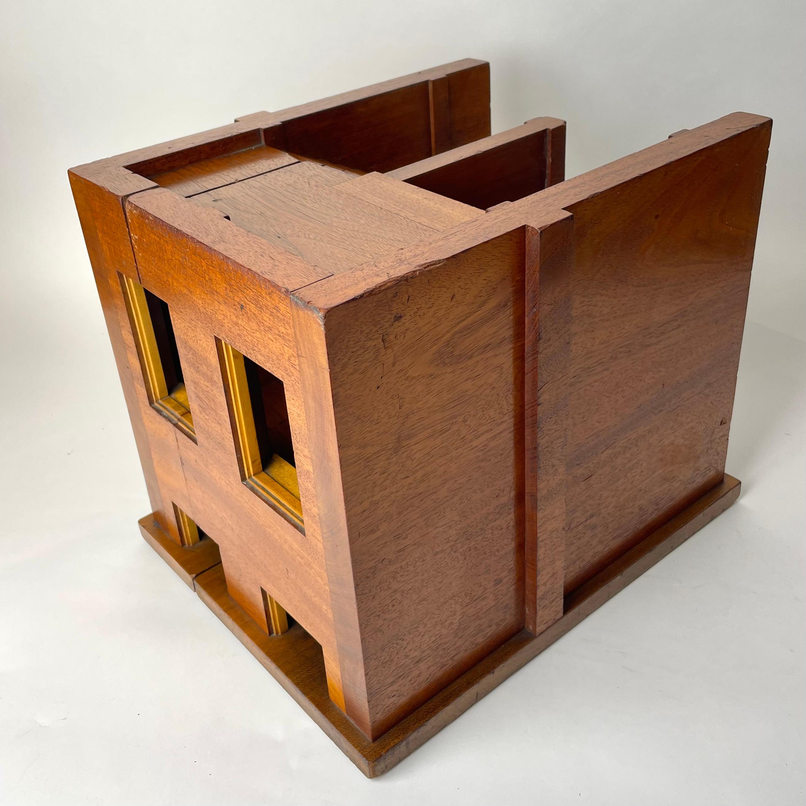 Mahogany Staircase Section Architectural Model, Late 19th/Early 20th C England. For Sale 12