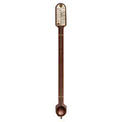 Barometer aus Mahagoni von I. Blatt of Brighton