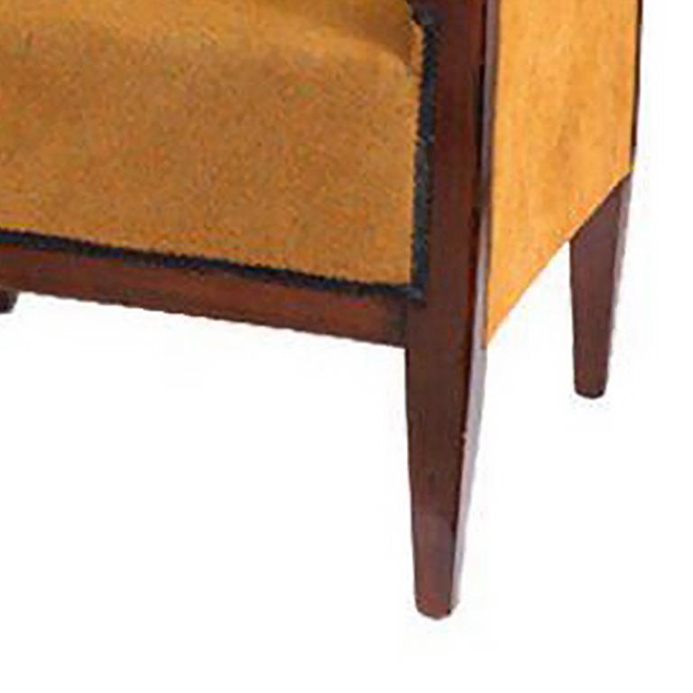 20th Century Mahogany Stool by Louis Sue & Andre Mare For Sale