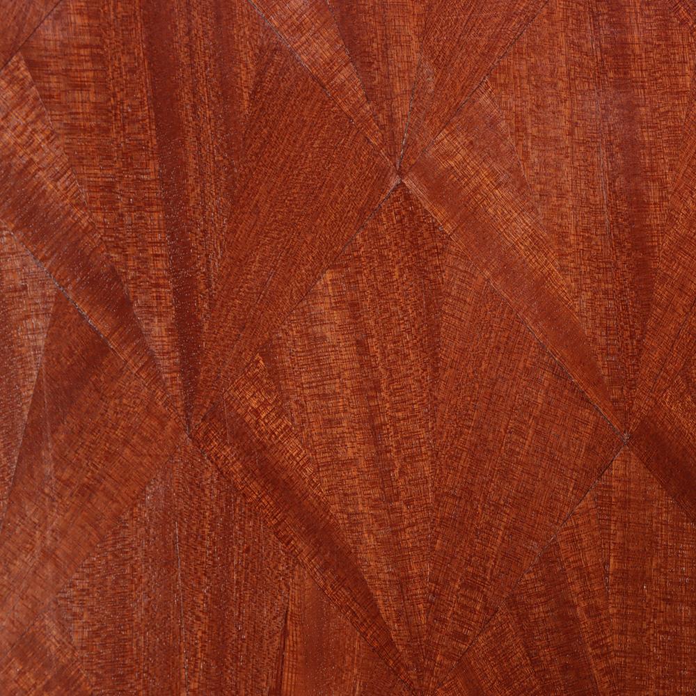 Biombo de caoba y marquetería de paja, a la manera de Jean-Michel Frank Argentino en venta