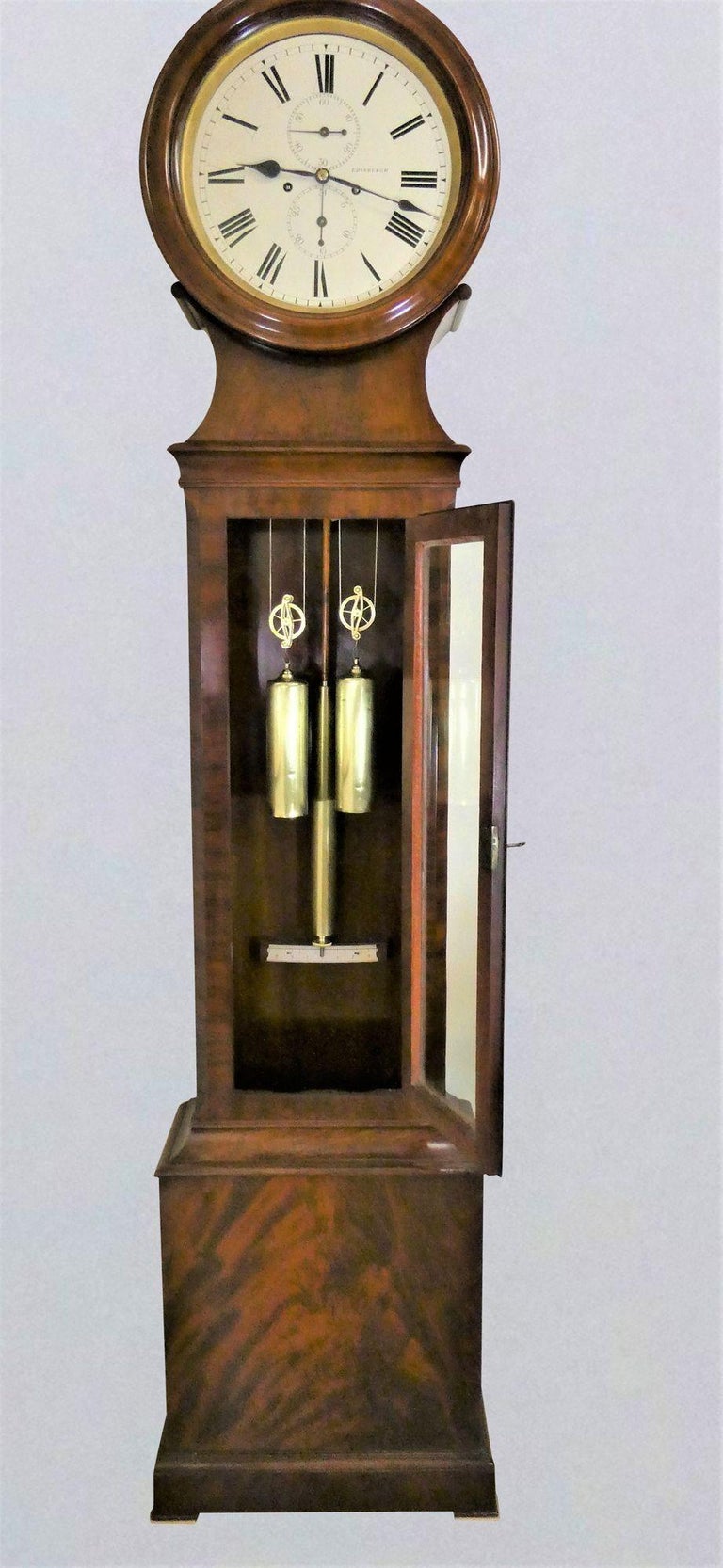 Mahogany Striking Domestic Regulator Longcase Clock by Lawson