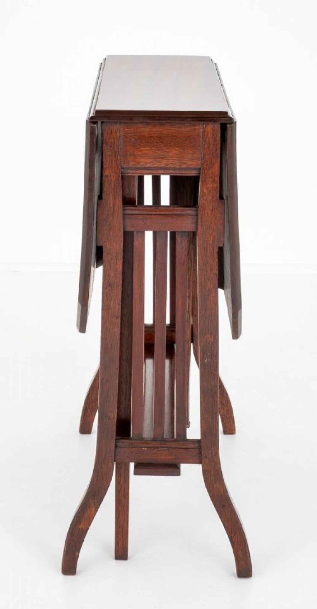 Sutherland-Tisch aus Mahagoni im viktorianischen Stil, 1880 (Spätes 19. Jahrhundert) im Angebot