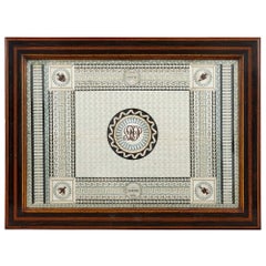 Mahogany, sycamore, and silk marquetry inlay centre table