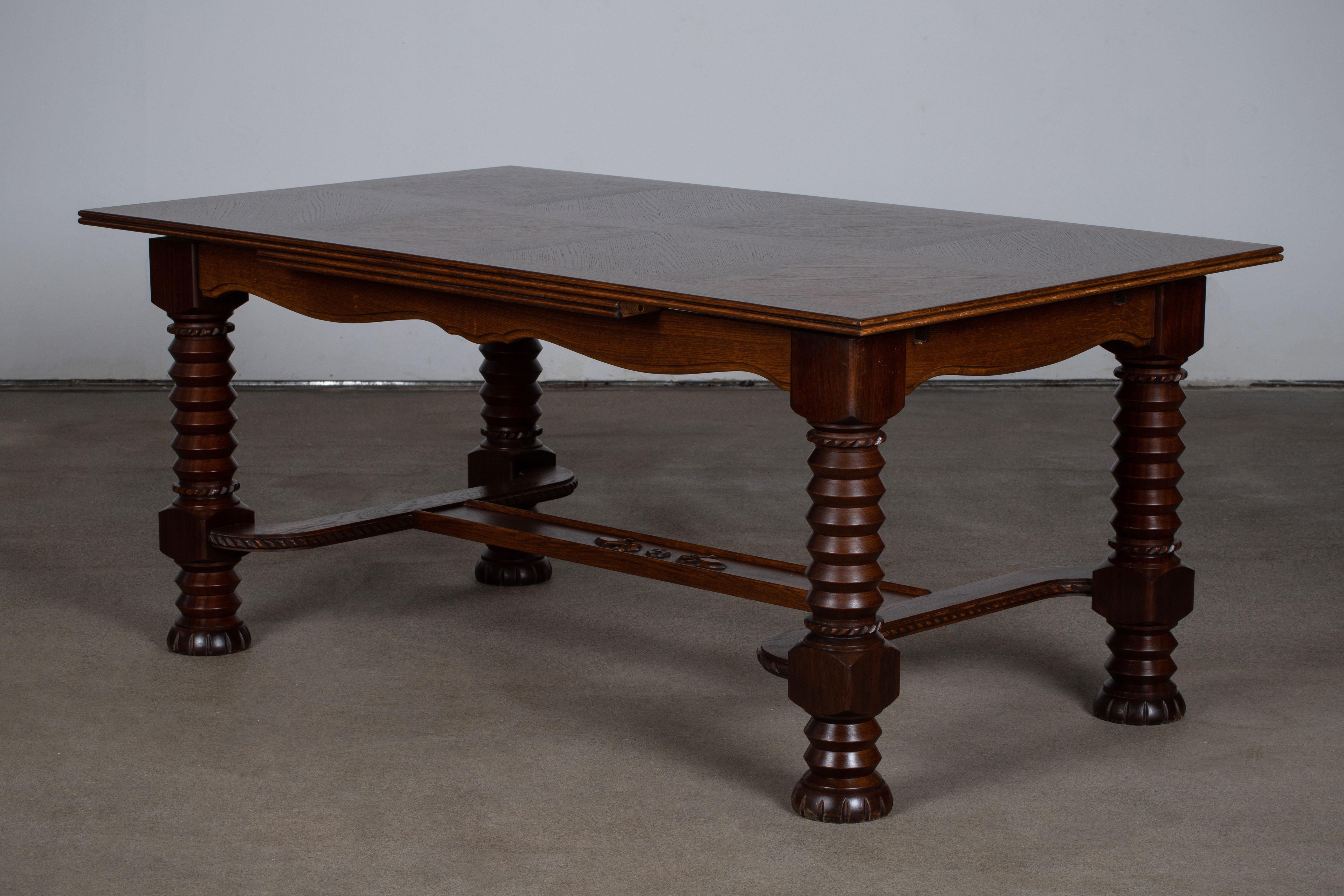 Mahogany Table, 1940s, France For Sale 6