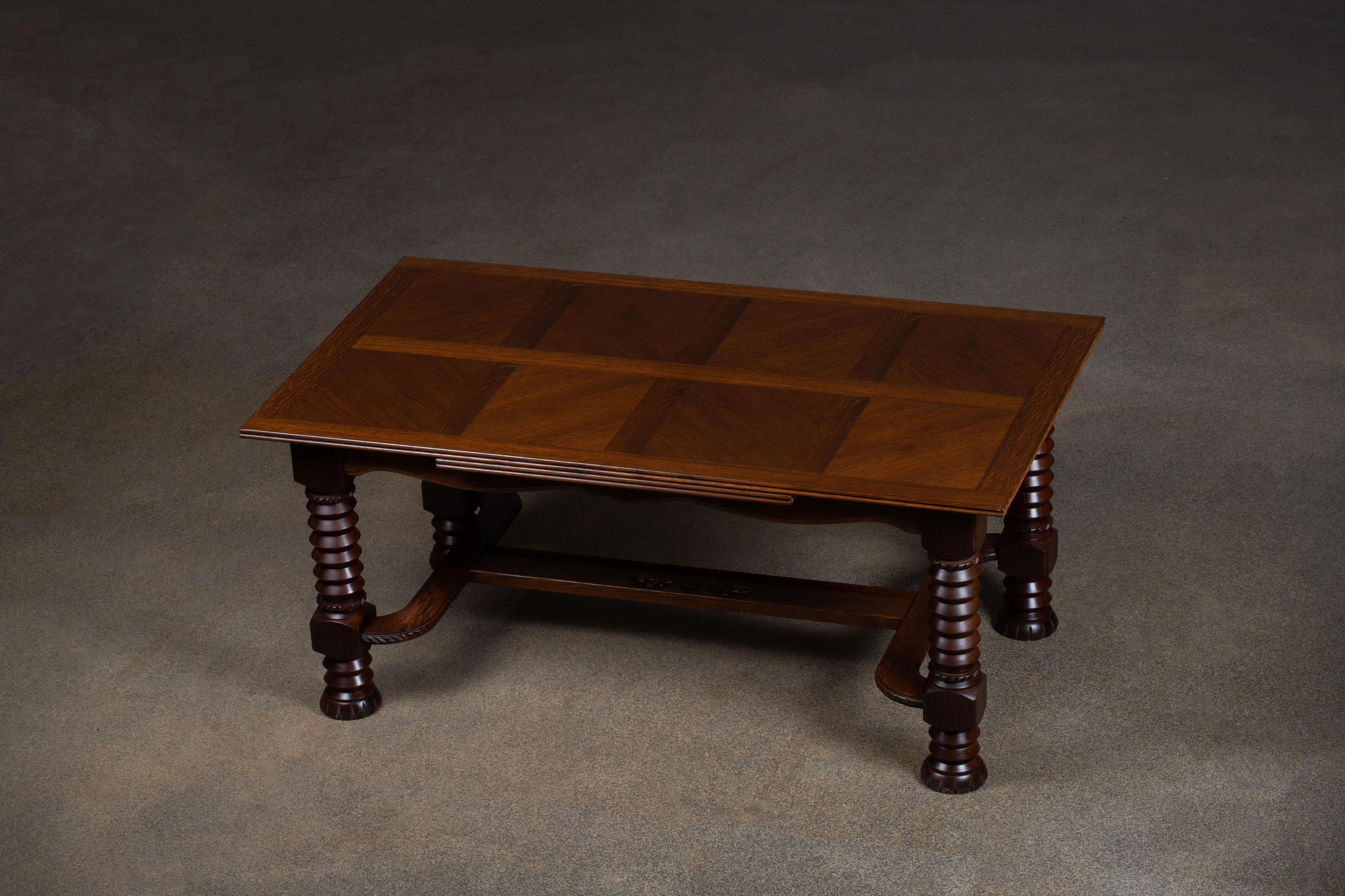 Mahogany Table, 1940s, France For Sale 8