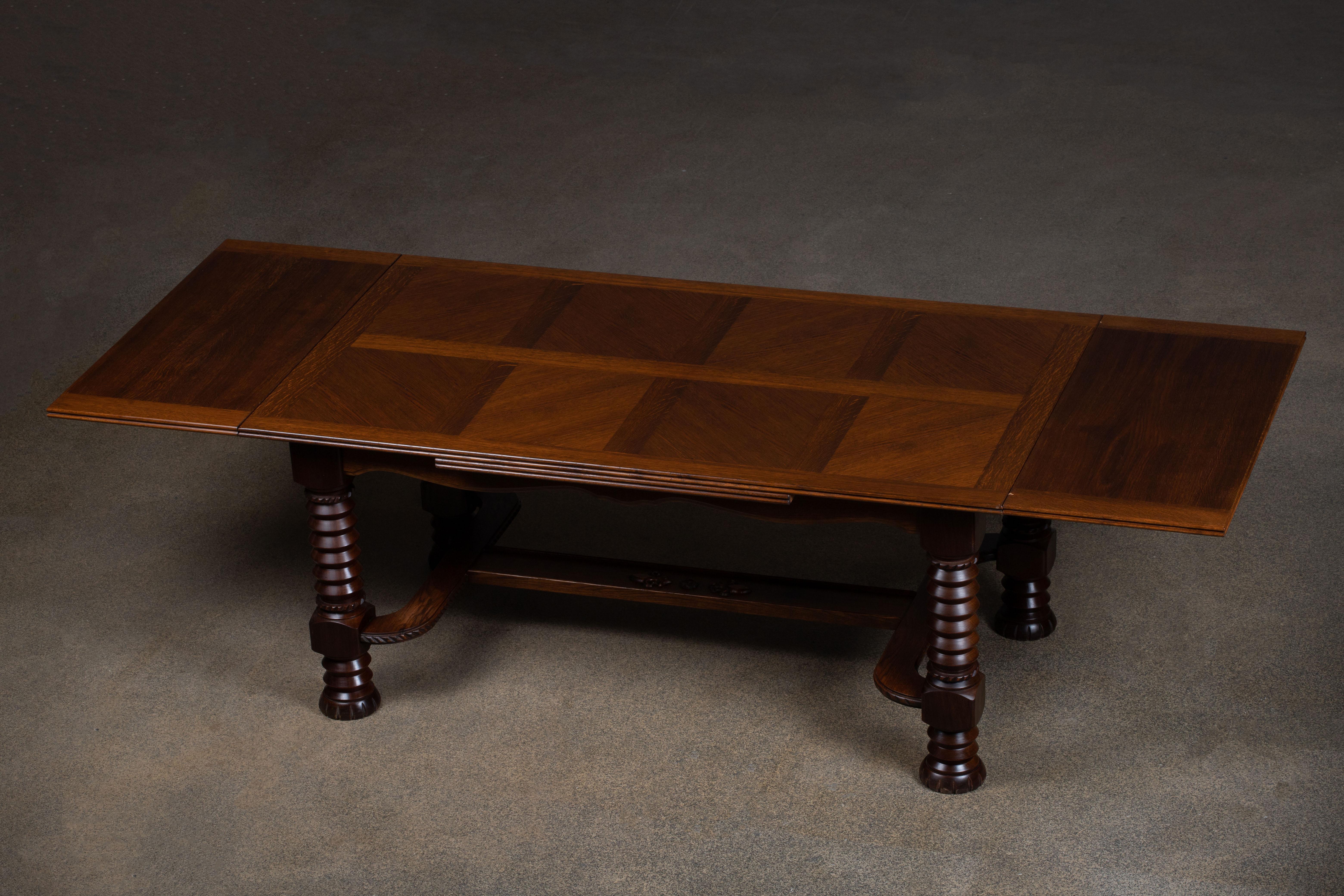 Mahogany Table, 1940s, France For Sale 9