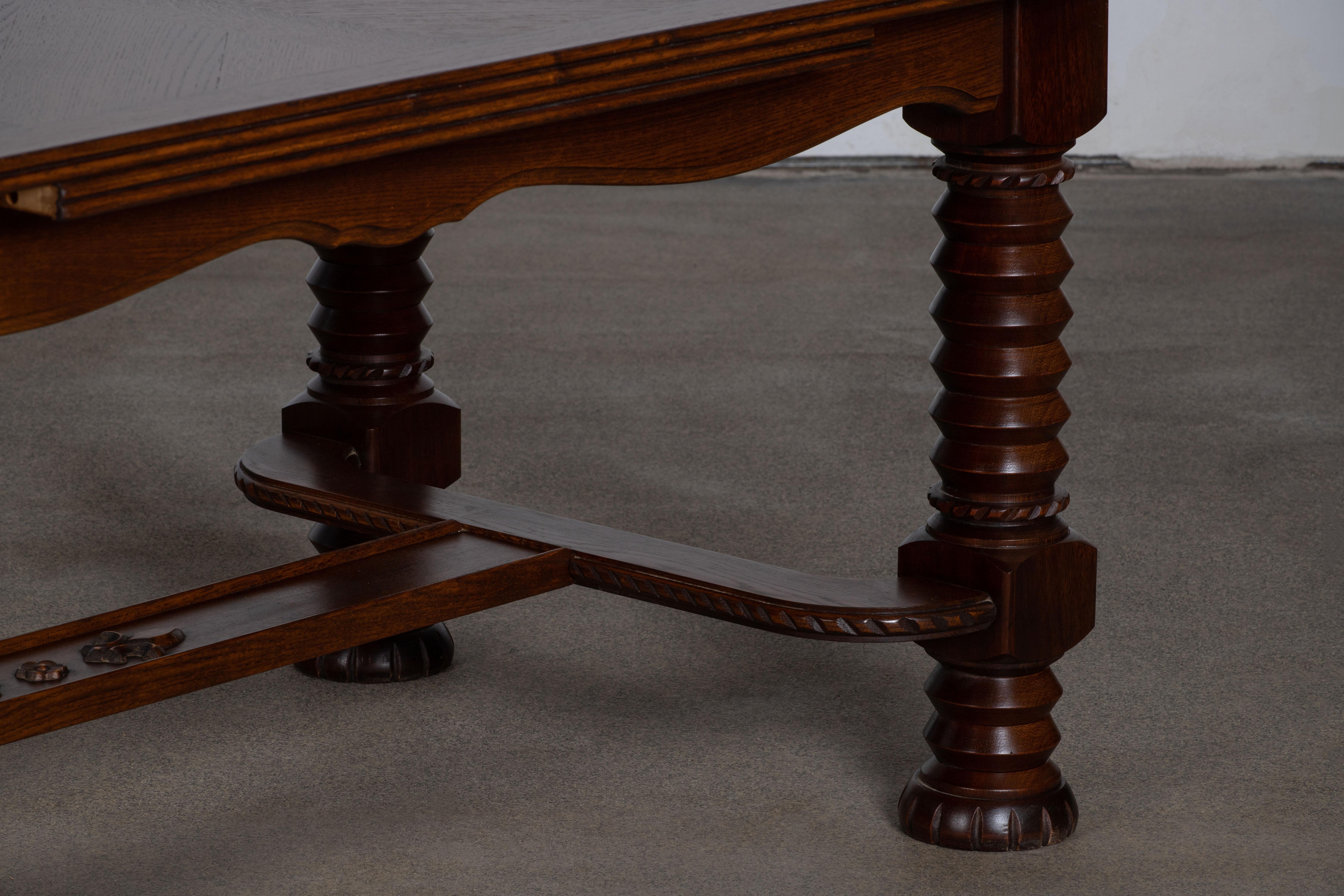 Mahogany Table, 1940s, France In Good Condition For Sale In Wiesbaden, DE