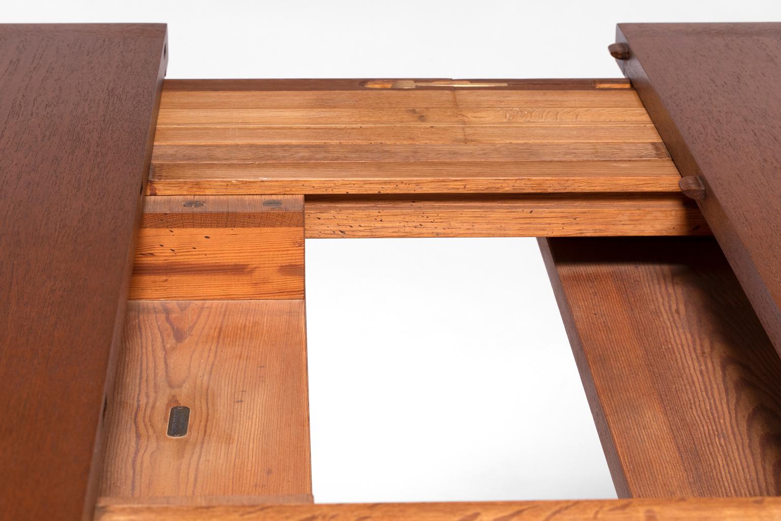 Henrik Worts Erik Worts Danish Mid-Century Modern Mahogany Table & Chairs For Sale 5