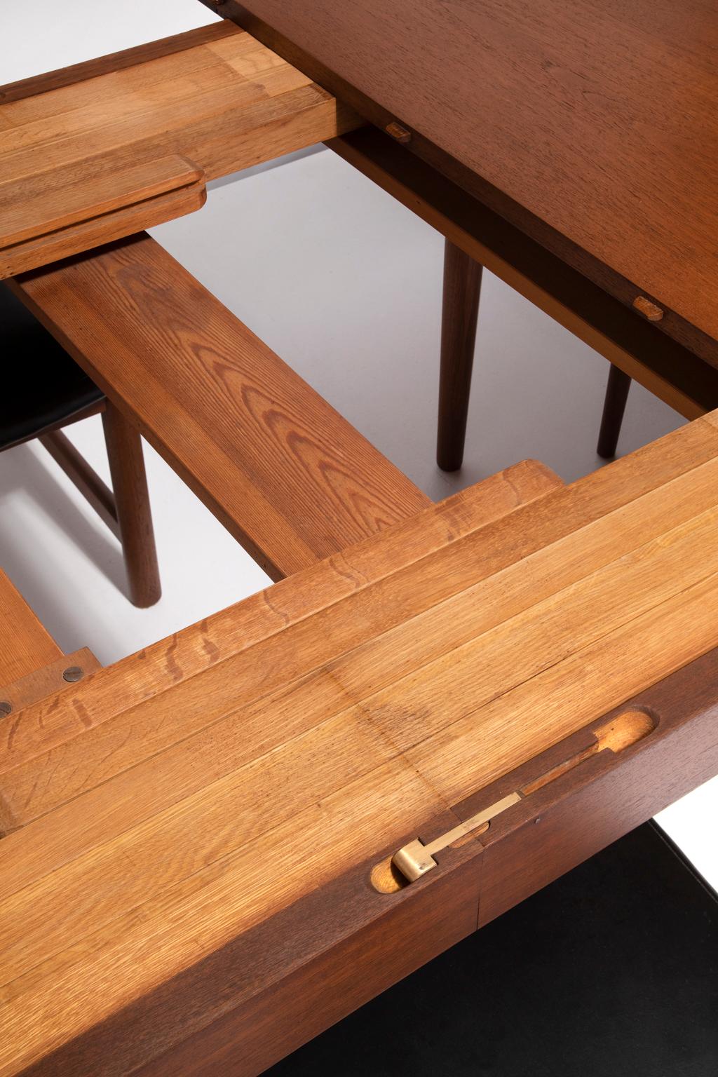 Henrik Worts Erik Worts Danish Mid-Century Modern Mahogany Table & Chairs For Sale 11
