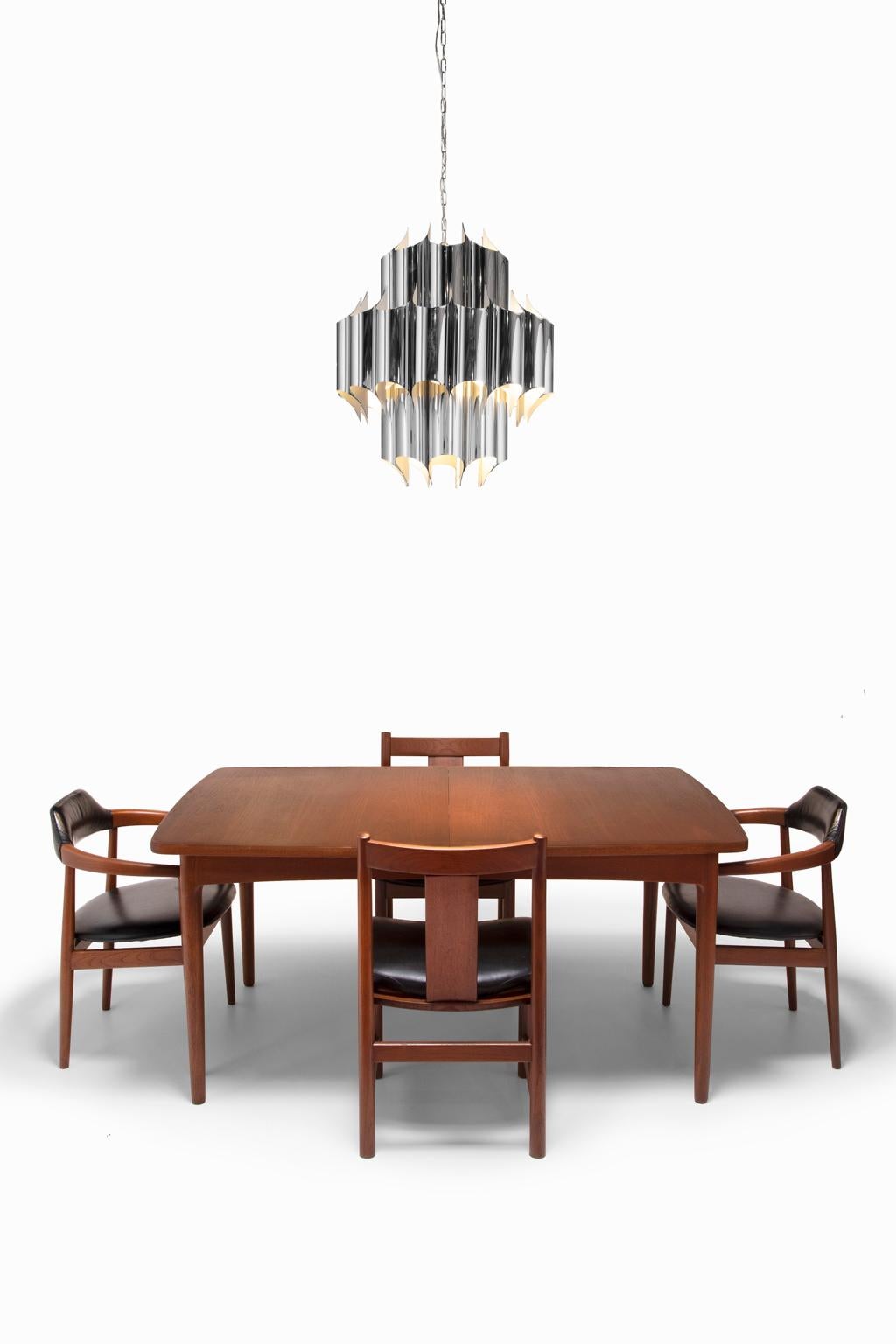 Hand-Crafted Henrik Worts Erik Worts Danish Mid-Century Modern Mahogany Table & Chairs For Sale