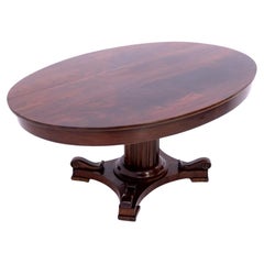 Mahogany table - bench, Northern Europe, around 1900. After renovation.