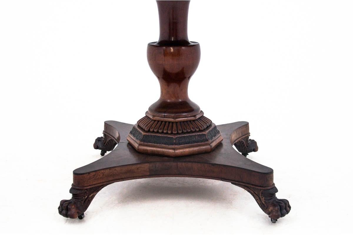 Biedermeier Mahogany Table, circa 1880, Antique