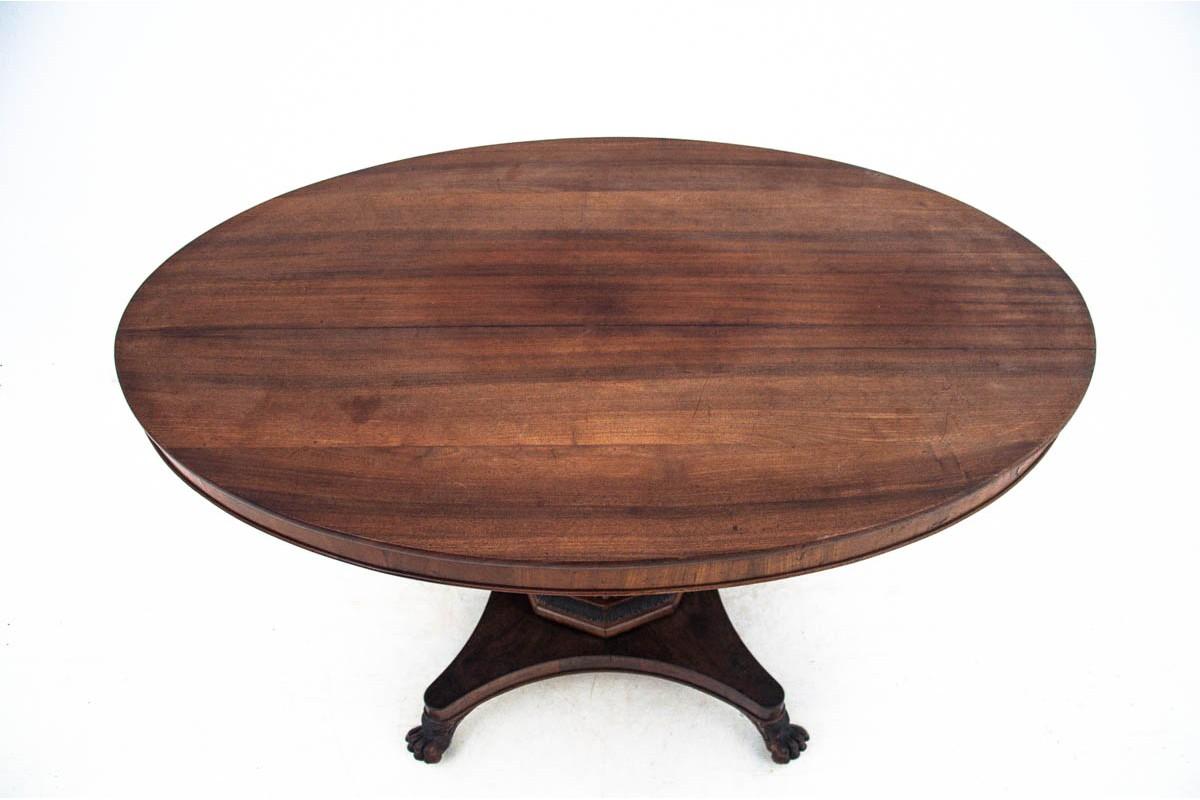 Mahogany Table, circa 1880, Antique In Good Condition In Chorzów, PL