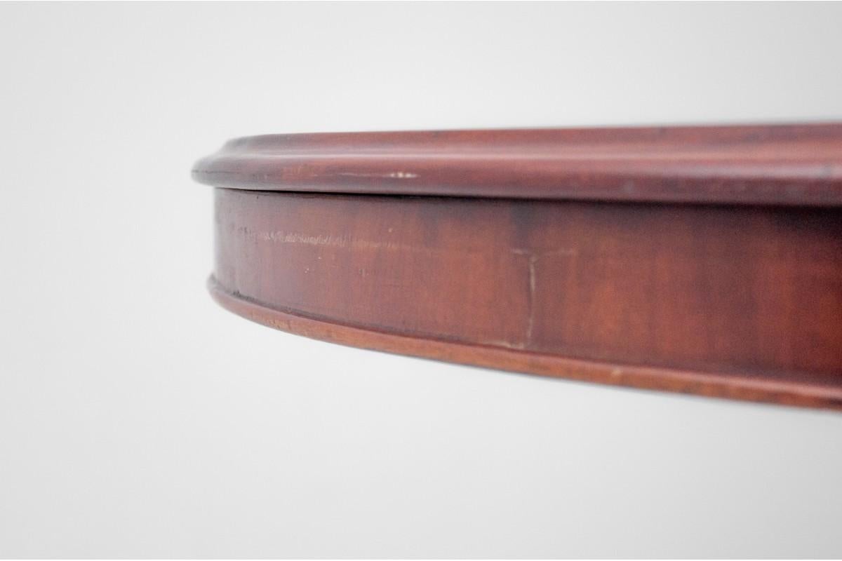 Mahogany table, Western Europe, circa 1880. In Good Condition For Sale In Chorzów, PL